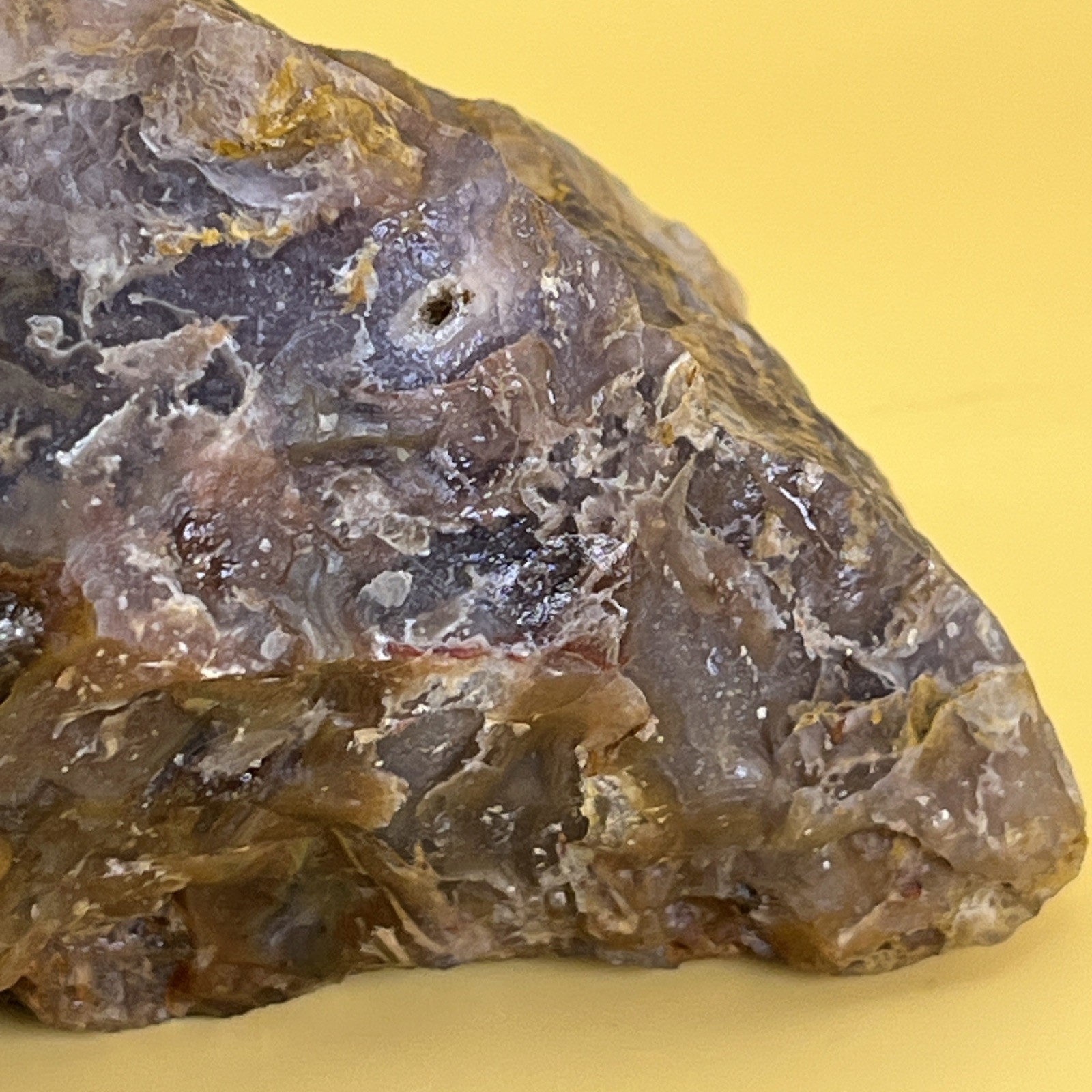 Wild/Raw Crazy Lace Agate 290g Cabbing Slabbing Cut on One Side