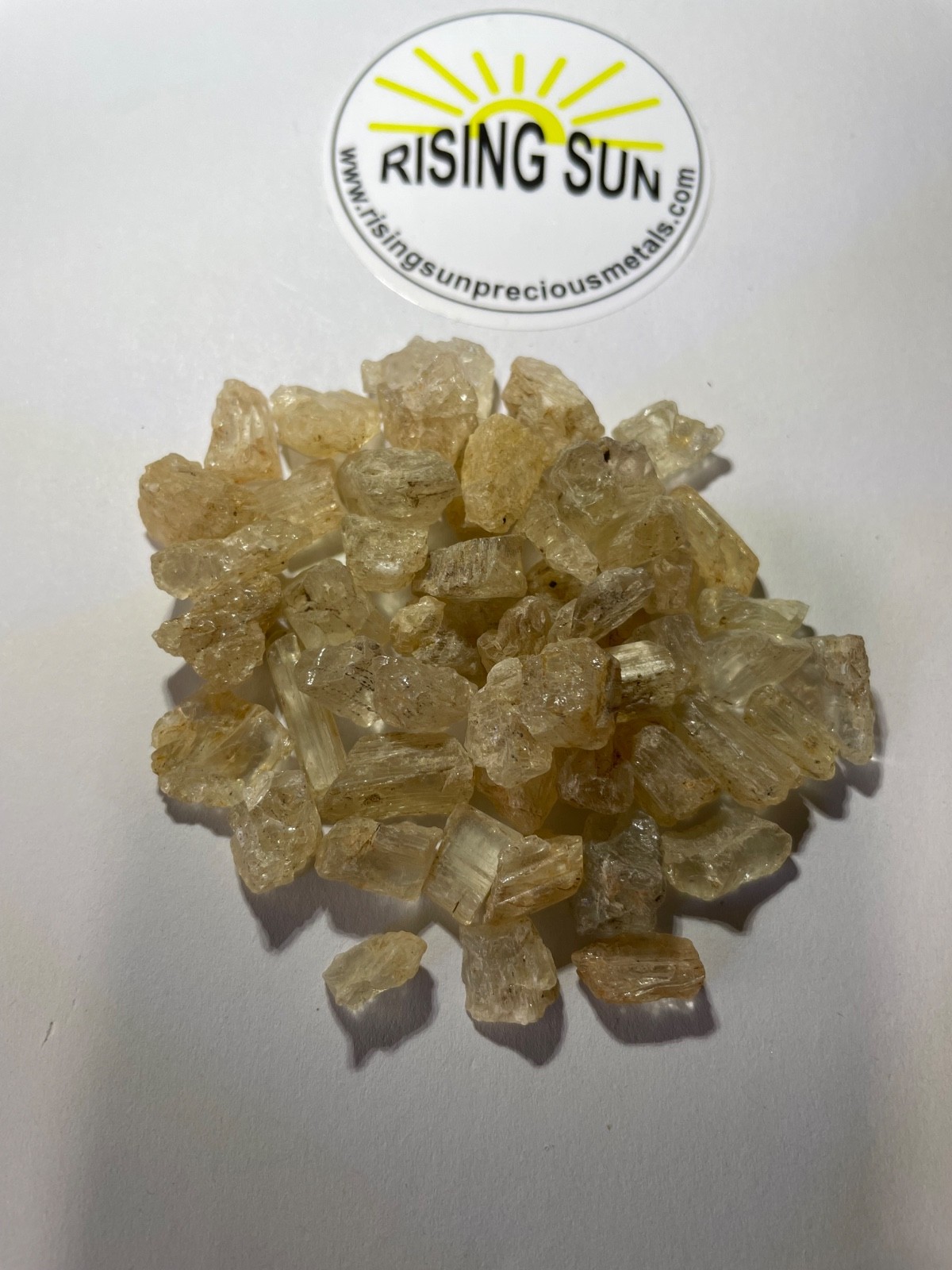 45 Grams Amazing Gem Natural Clear Golden Scapolite Crystal From Mozambique A