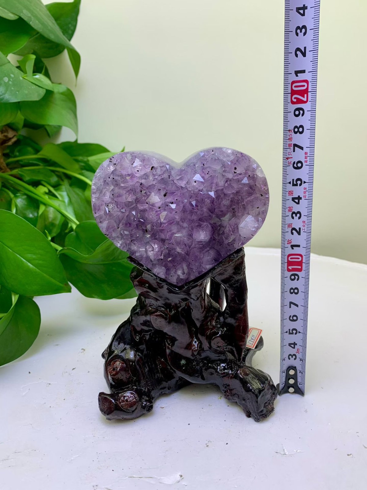 0.8kg Natural Amethyst heart-shaped quartz crystal Healing Ornaments