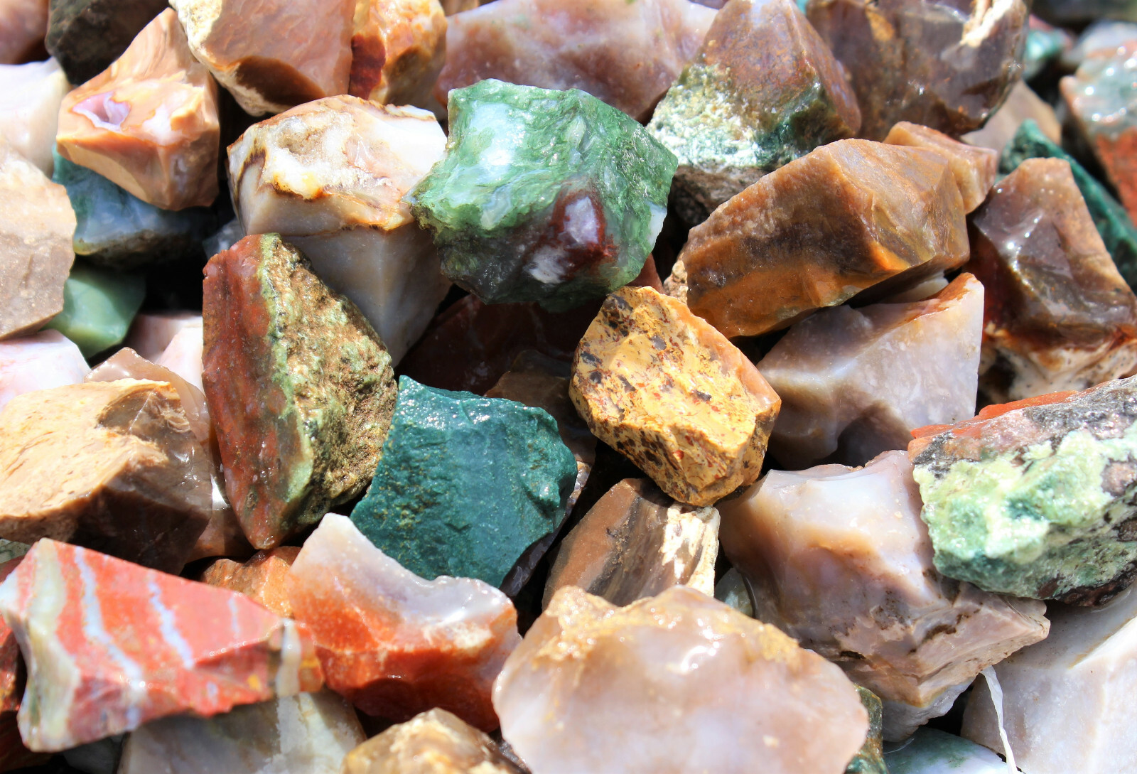 Rough Fancy Jasper Crystals: Choose How Many Pieces (Raw Natural Jasper)