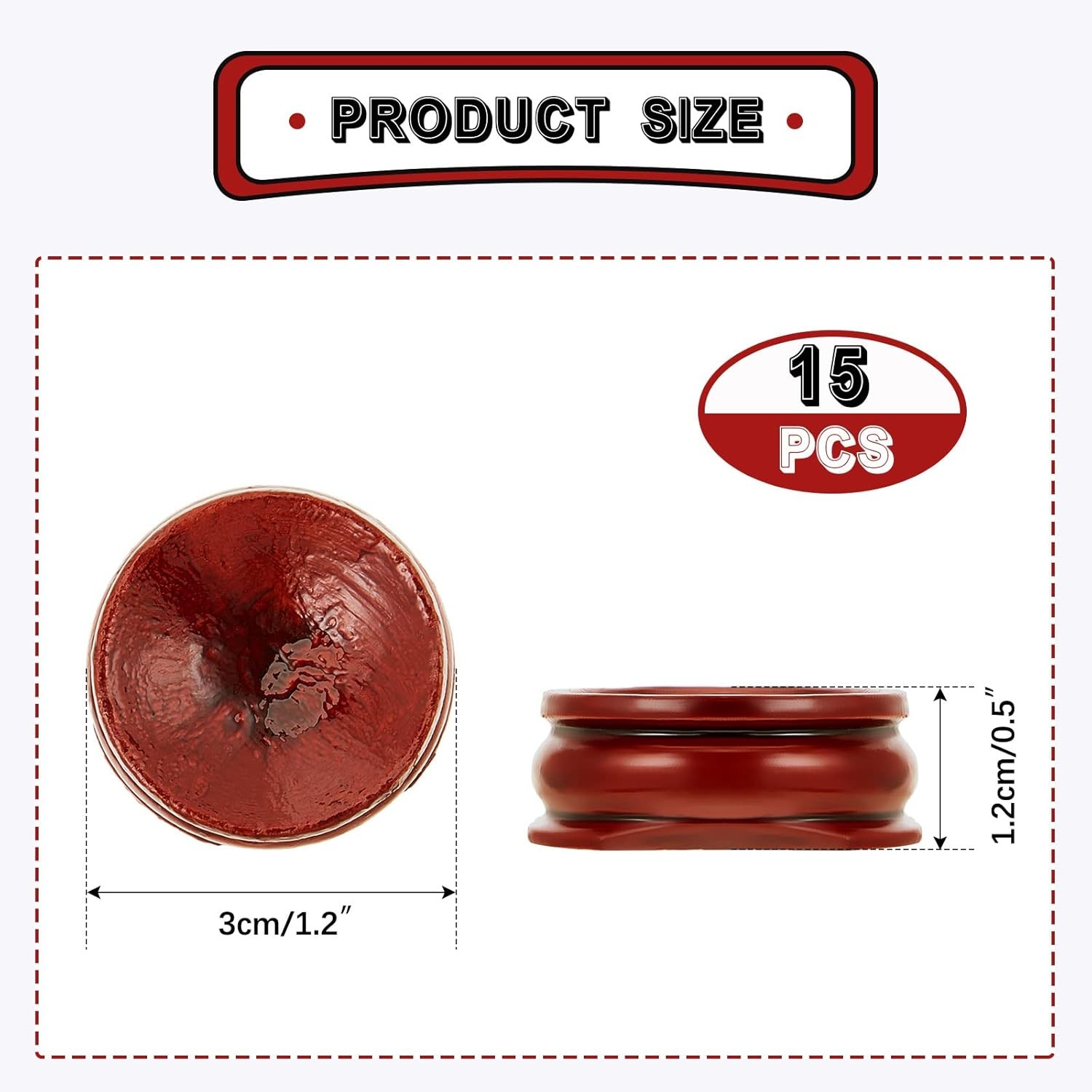 15 Pcs Sphere Stands for Display Crystal, Crystal Holder Wood Egg Ball Stand Sto