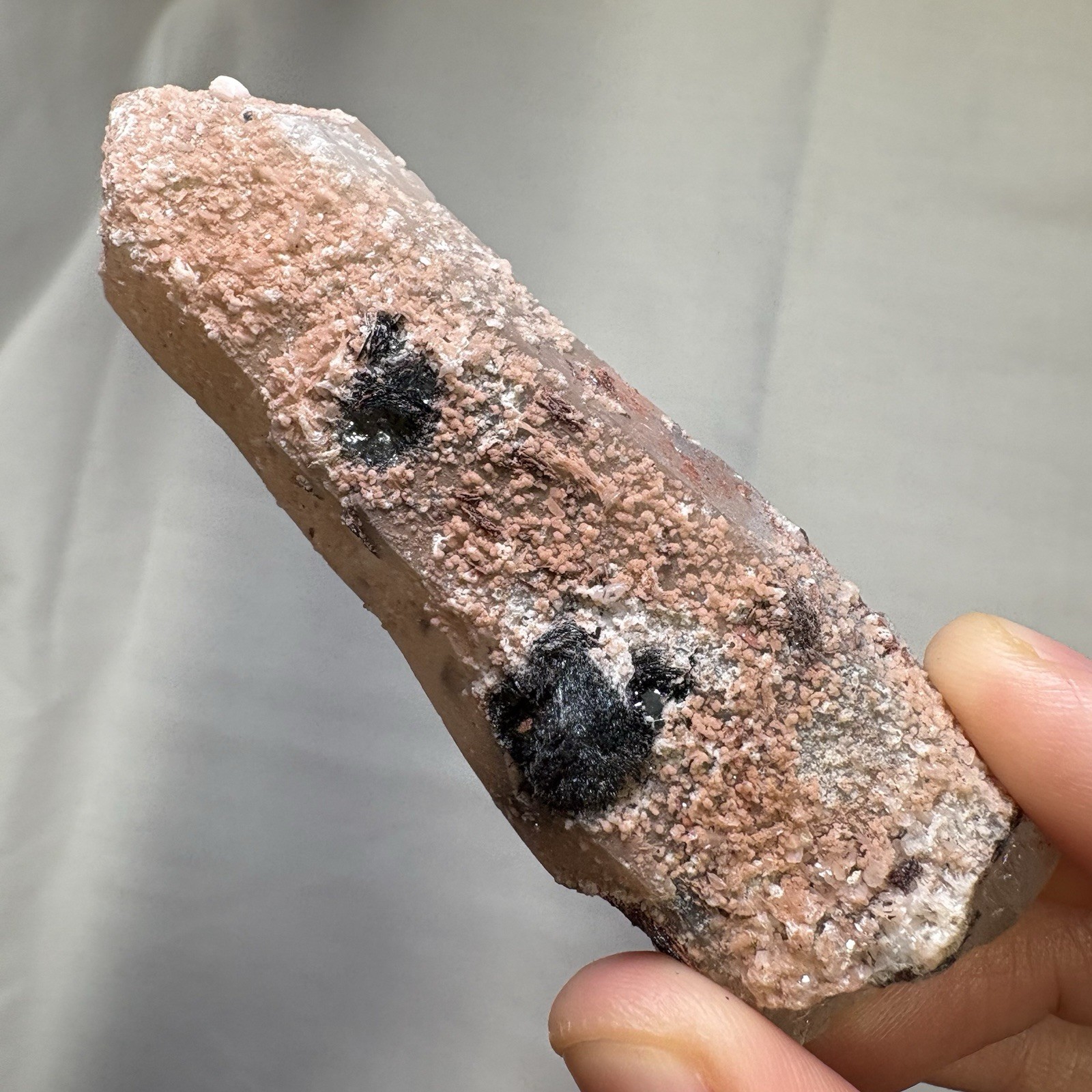 Natural Quartz Point Specularite Specimen Subtle Lustre Spiritual Stone Healing