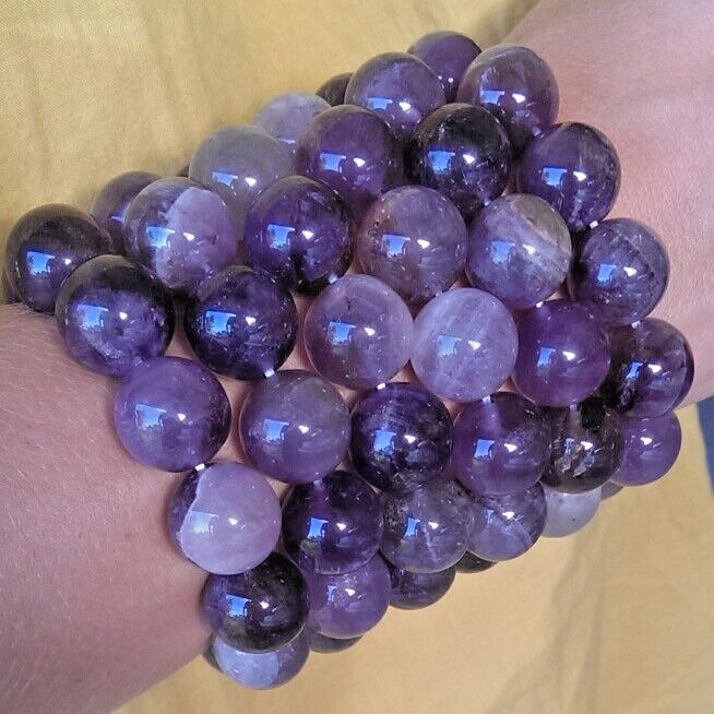 HUGE 16MM AURALITE 23 Crystal Bracelet Cacoxenite Amethyst Quartz Super Seven