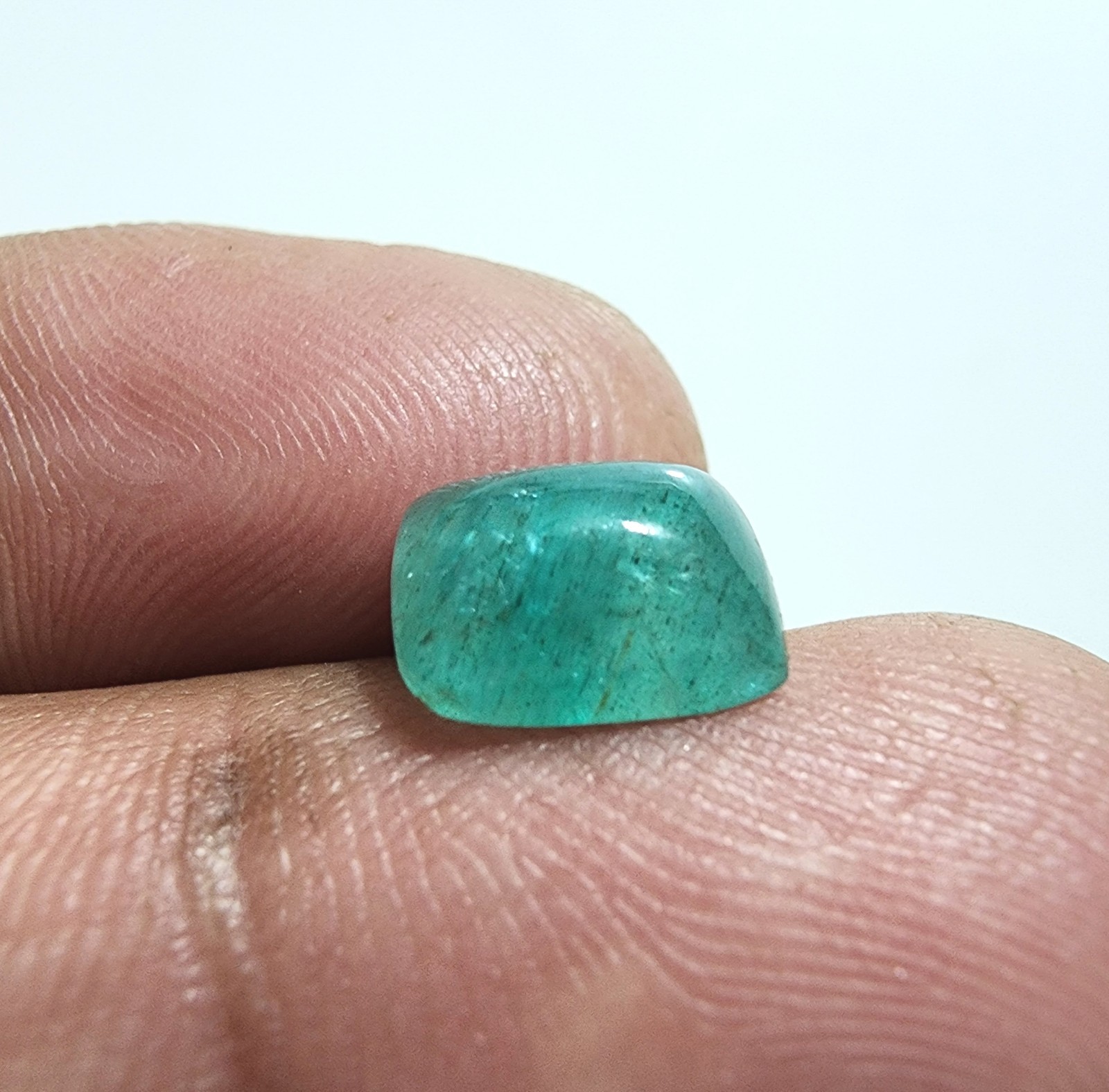 Wonderful Zambian Green Emerald 2 Crt Faceted Emerald Cut Shape Loose Gemstone