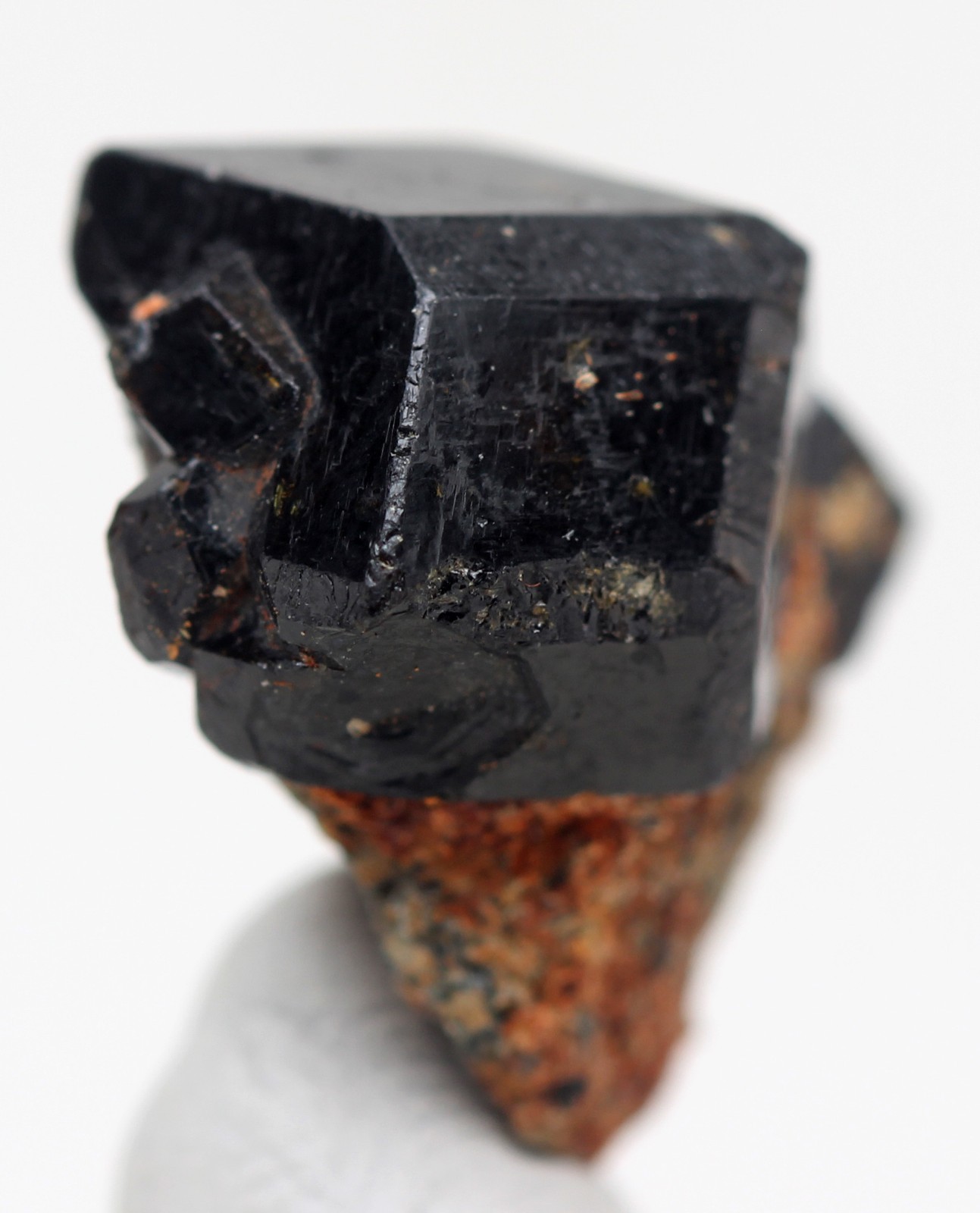 GARNET ANDRADITE Crystal Mineral Specimen Melanite Black Natural Authentic MALI