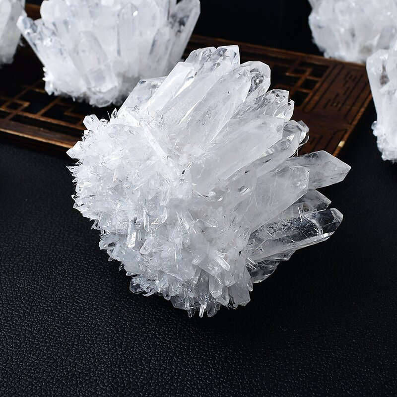 200-300g Natural Clear Quartz Cluster Crystal Point Gemstone Geode Specimen Gift