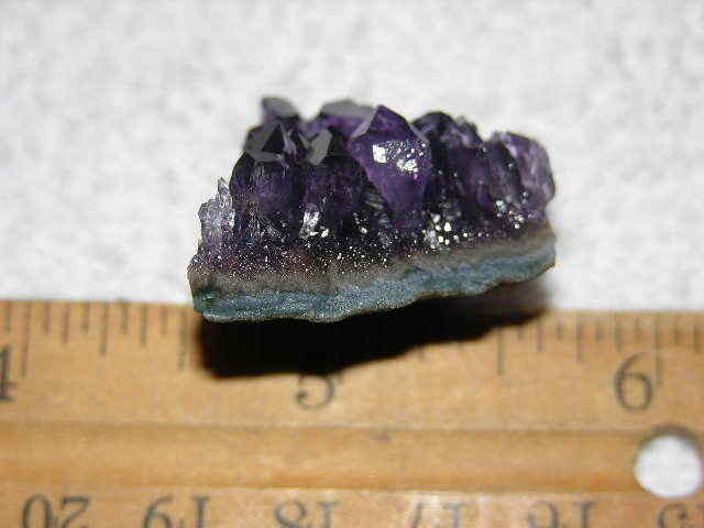 Amethyst crystal cluster grape jelly saturation smaller jewelry-sized 1″ K95