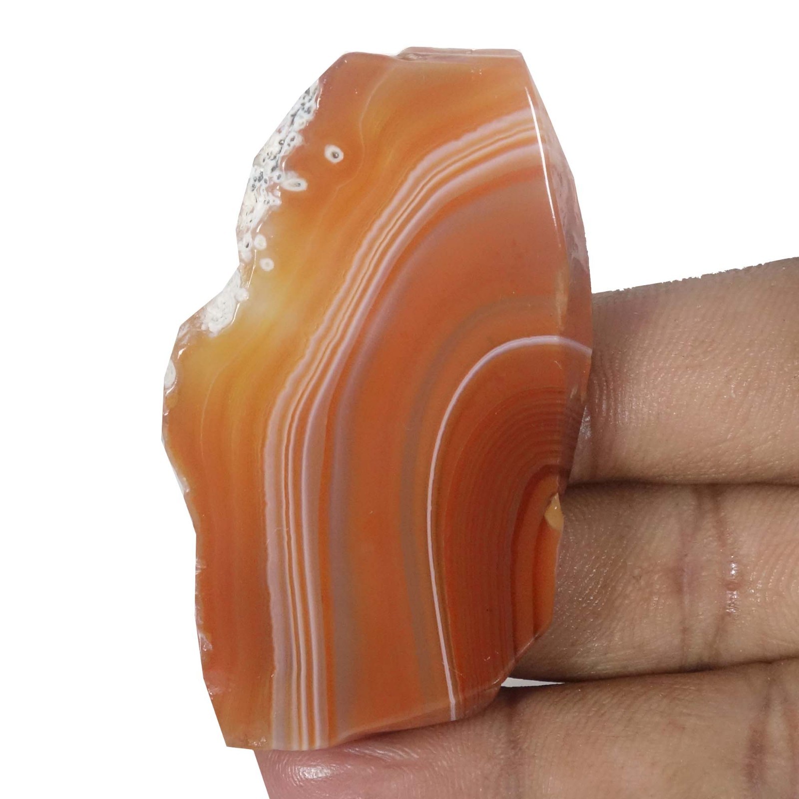 Top Quality 142.90Cts Natural Red Botswana Agate Guasha Crystal Stone Madagascar