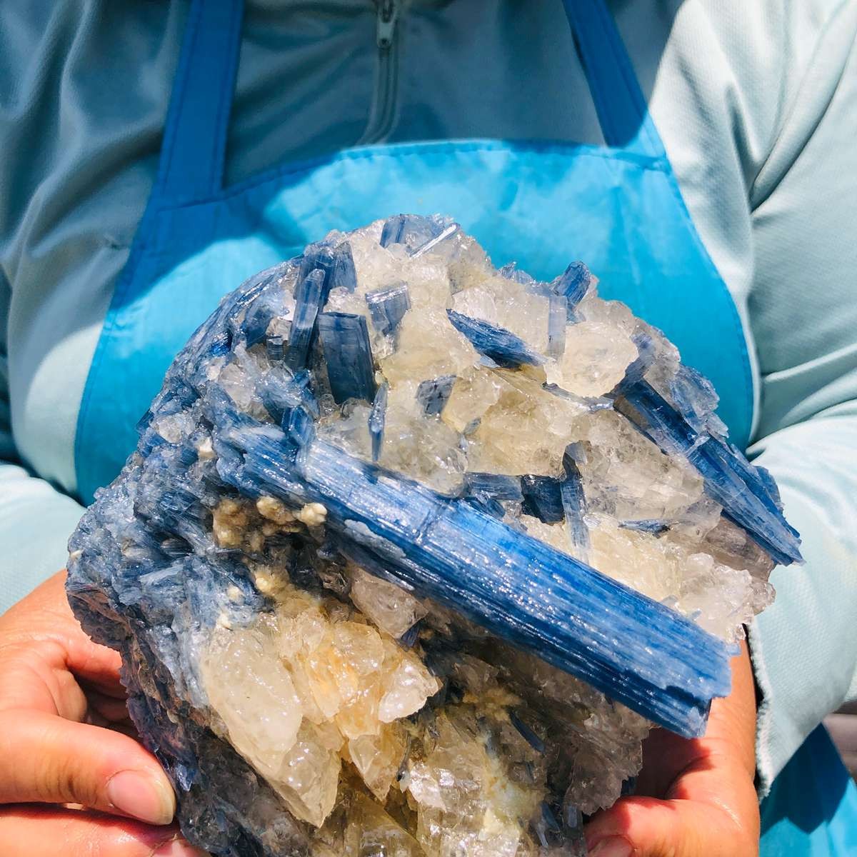 1830G Natural Blue Crystal Kyanite Rough Gem mineral Specimen Healing
