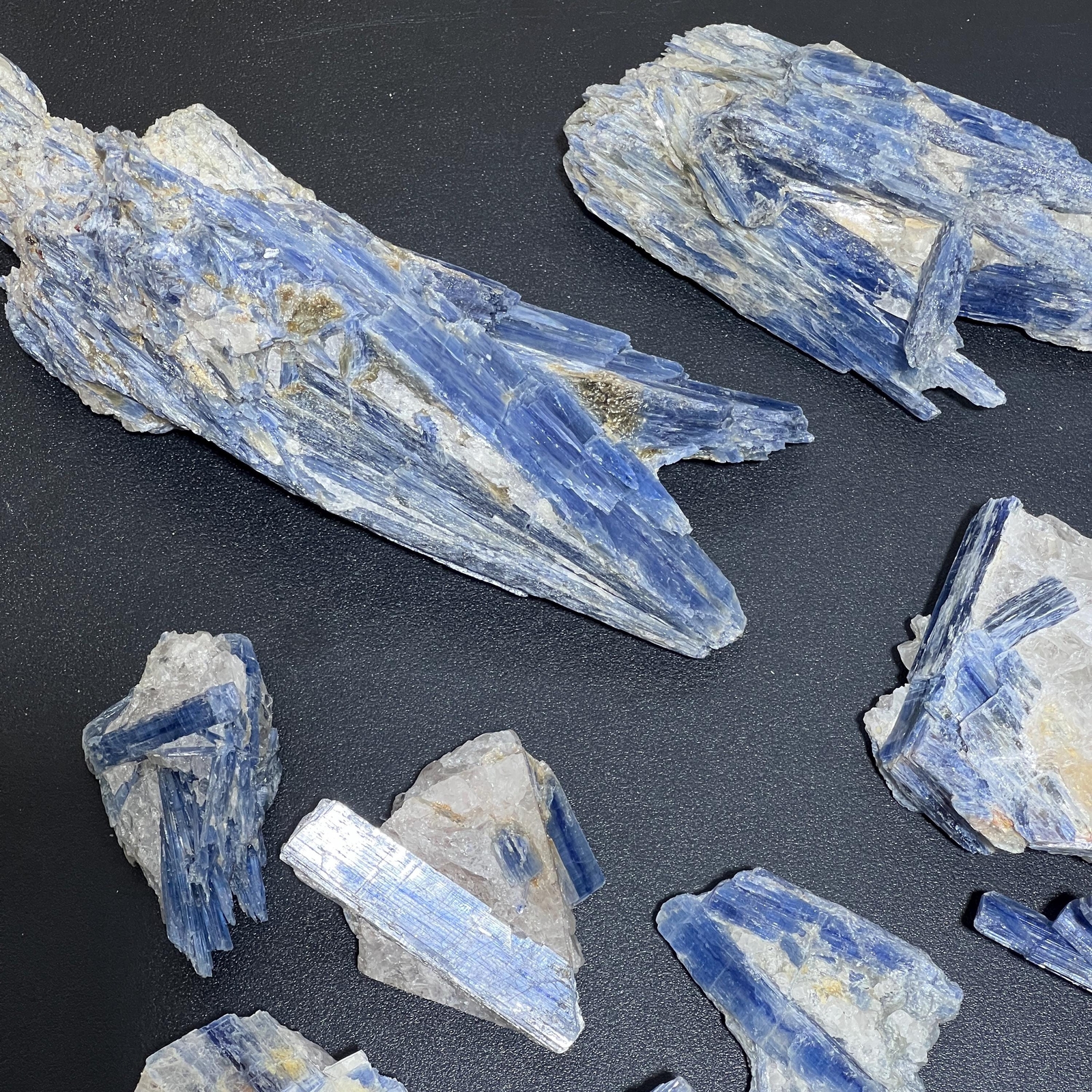 Blue Kyanite Large Crystal Clusters In Matrix Bulk Wholesale