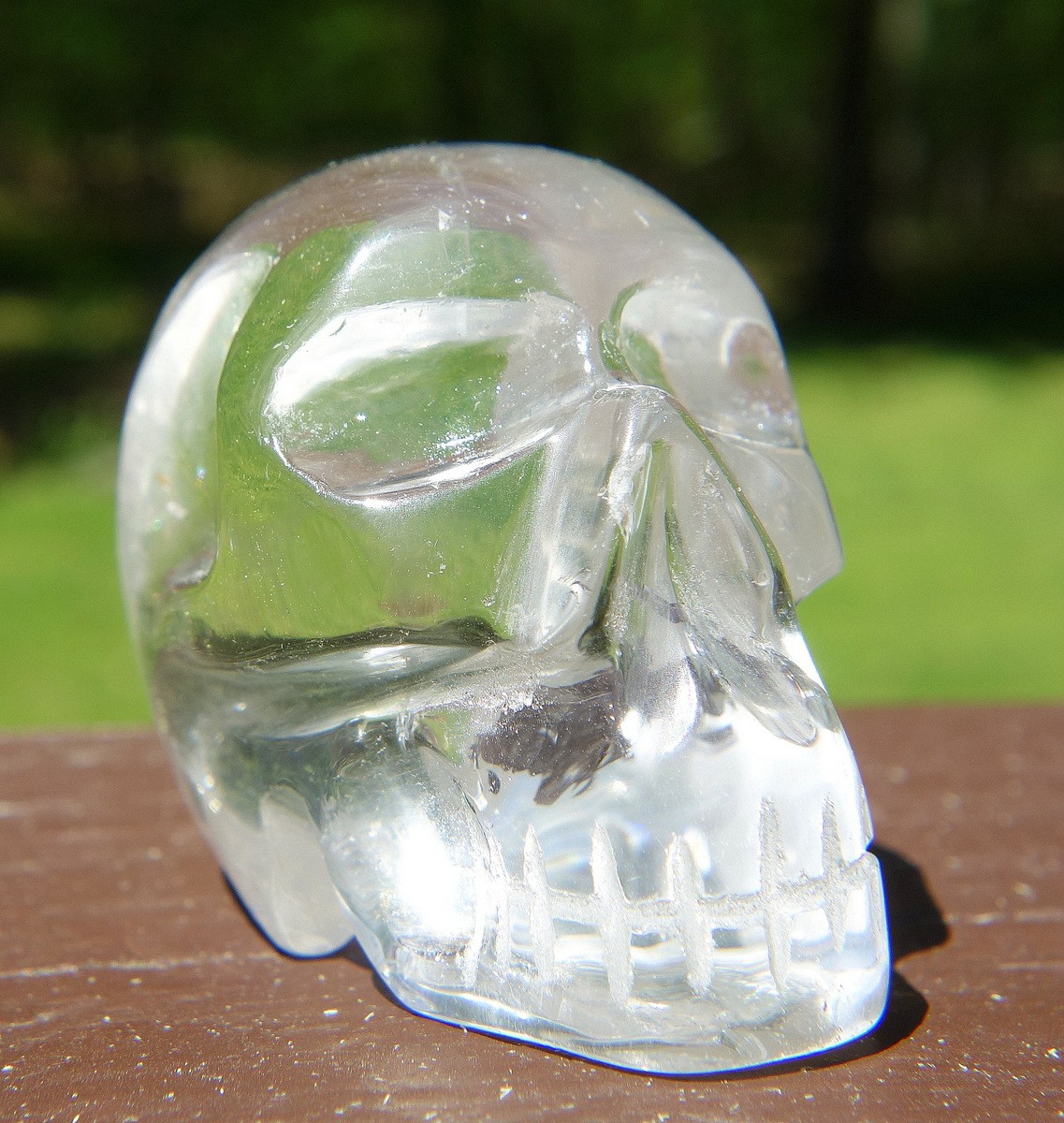 Quartz Crystal Skull Carving Super Clear