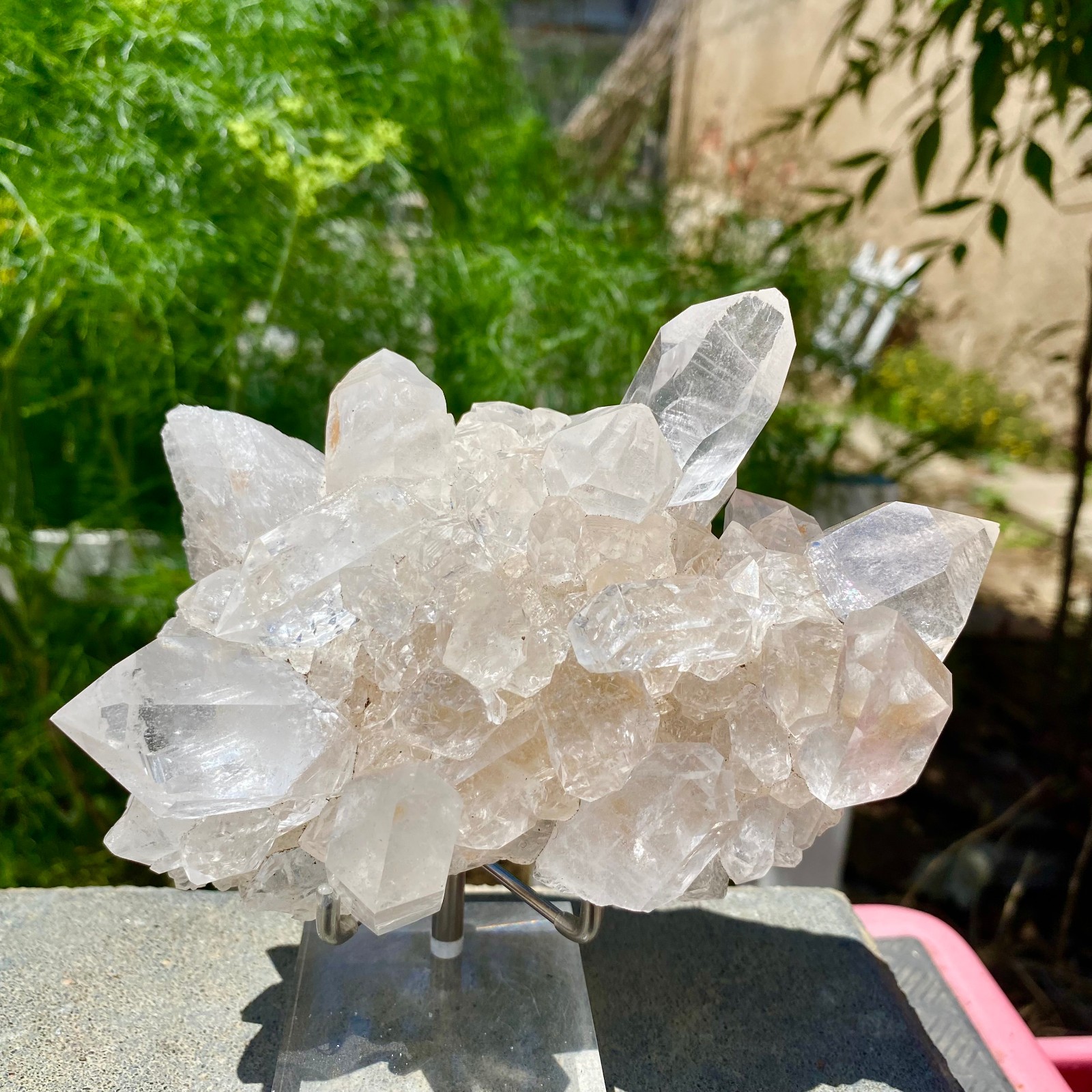 1.17LB Natural white Crystal Himalayan quartz cluster /mineralsls