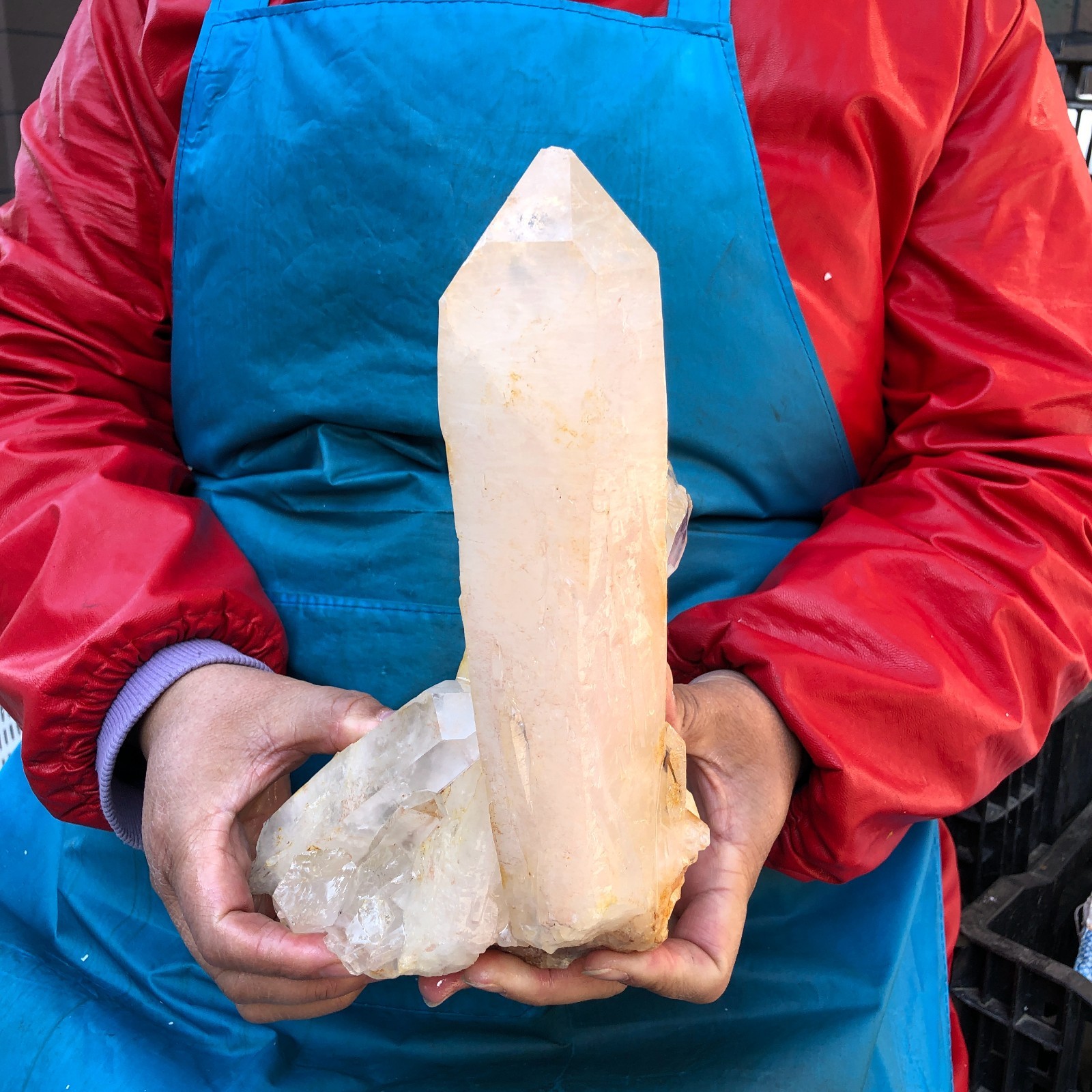 4.95LB Natural Transparent White Quartz Crystal Cluster Specimen Healing 3356