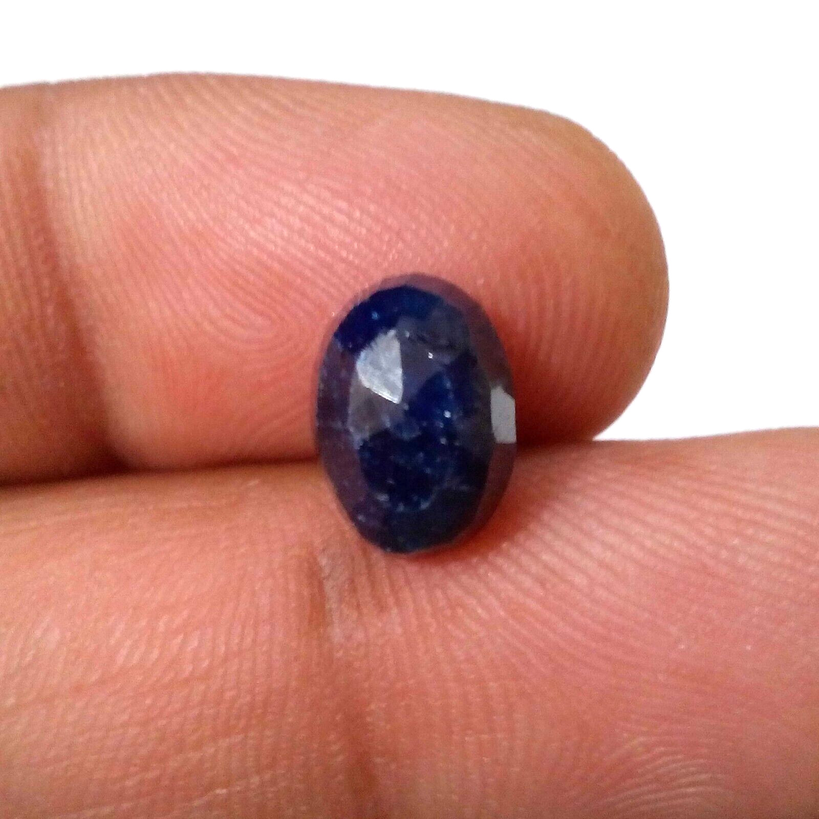 Stunning Rare Quality Blue Sapphire Faceted Oval Shape 6 Crt Huge Loose Gemstone