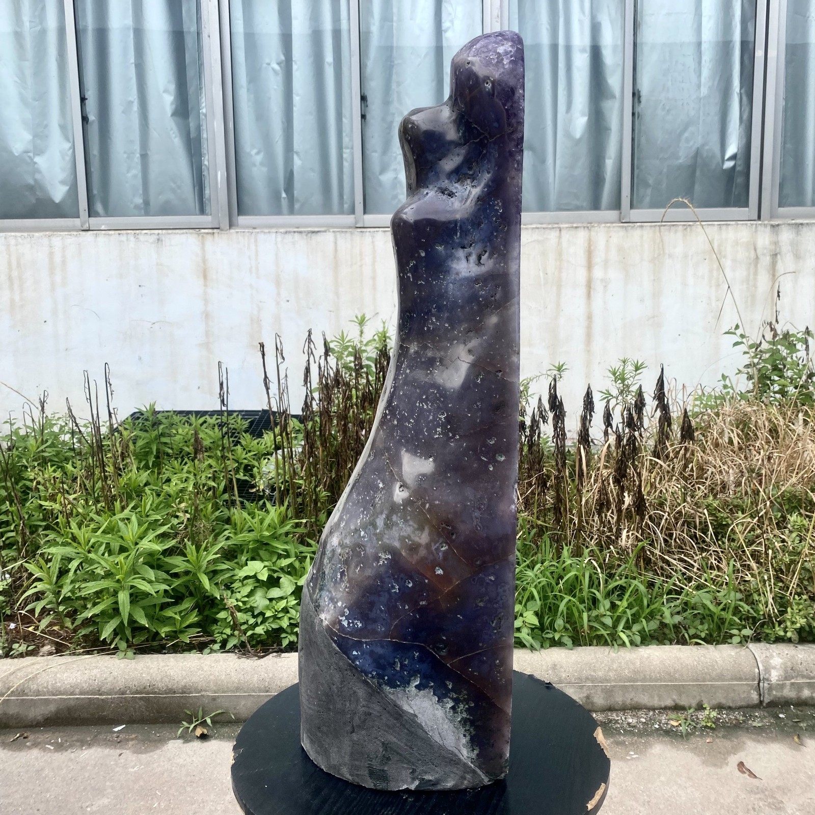 72LB Top Natural Amethyst quartz Crystal Church Cathed Crystal Wand Reiki ener