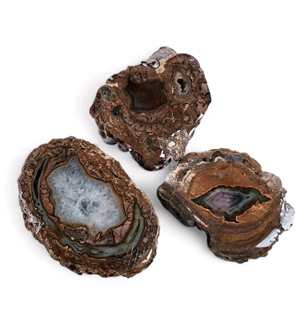 Geode Faced Nodule Halves 204.1 grams.