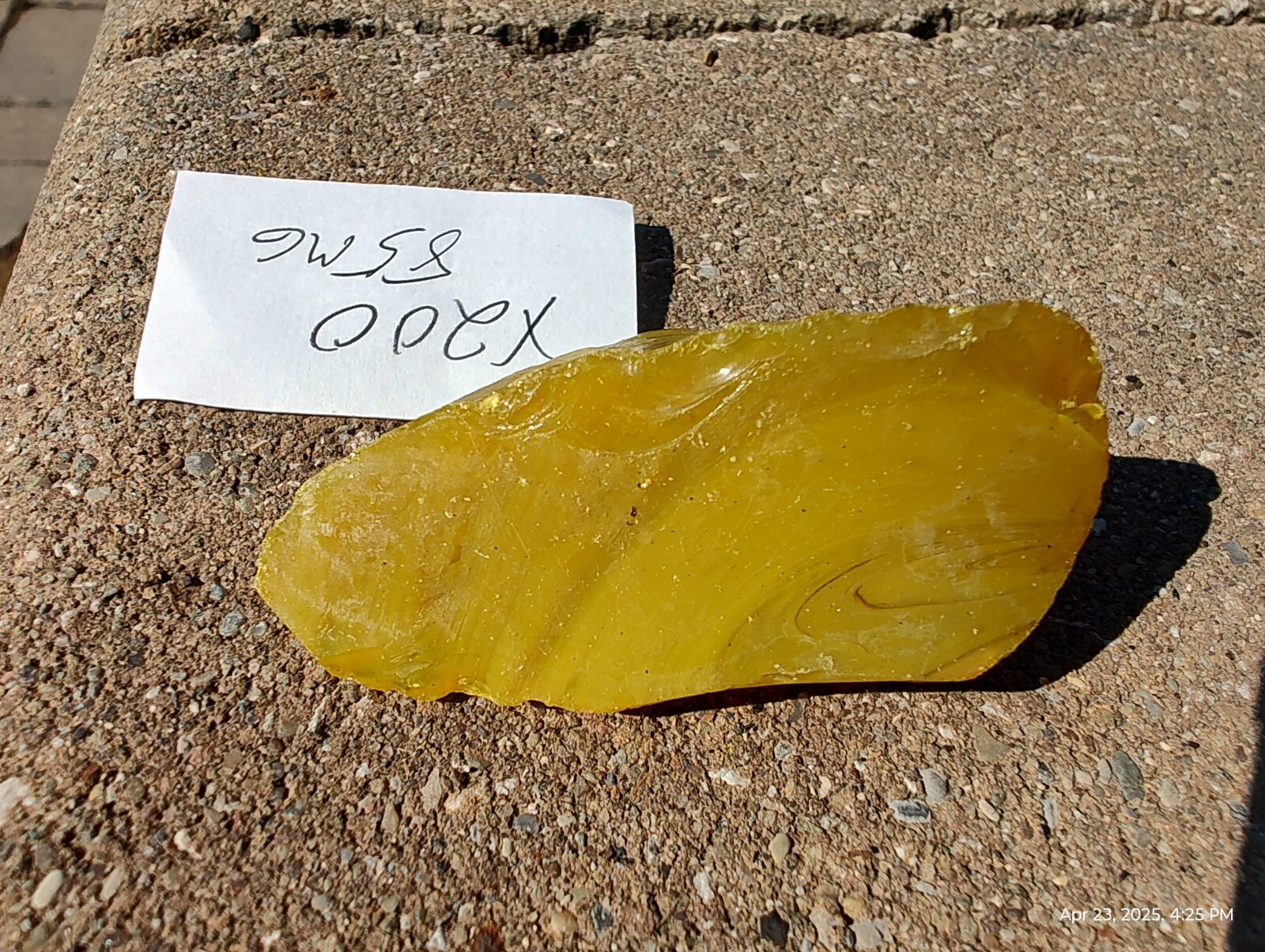 Spiritual Healing MASTER yellow sun Andara Crystal 85 Gram