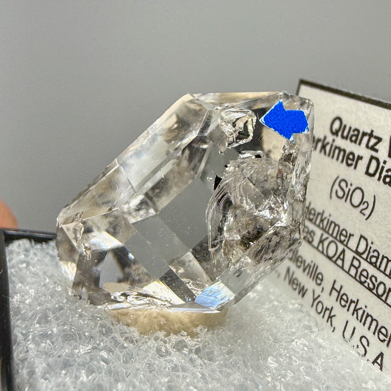 8.63 g Enhydro Herkimer Diamond Gem w/ Moving Gas Bubble, A-Grade Clarity