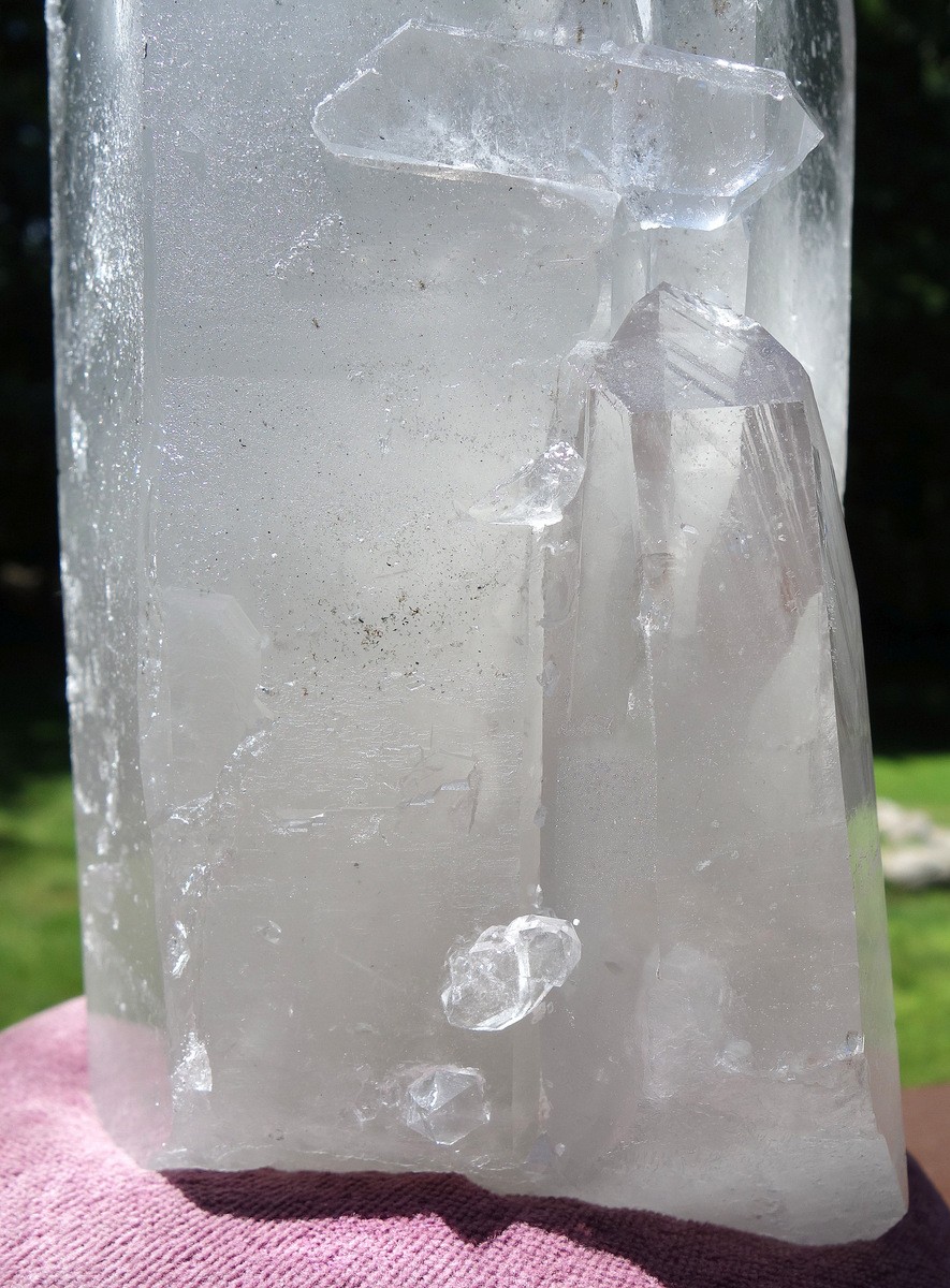 Big Twin Quartz Crystal with Rainbow