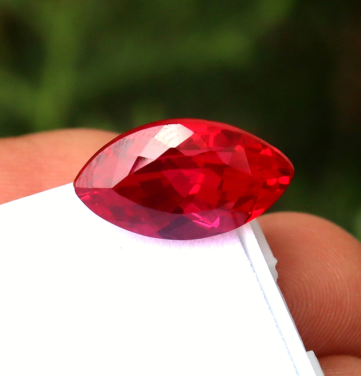 Natural Mozambique Blood Red Ruby Marquise Cut Loose Certified Gemstone 8.70 Ct