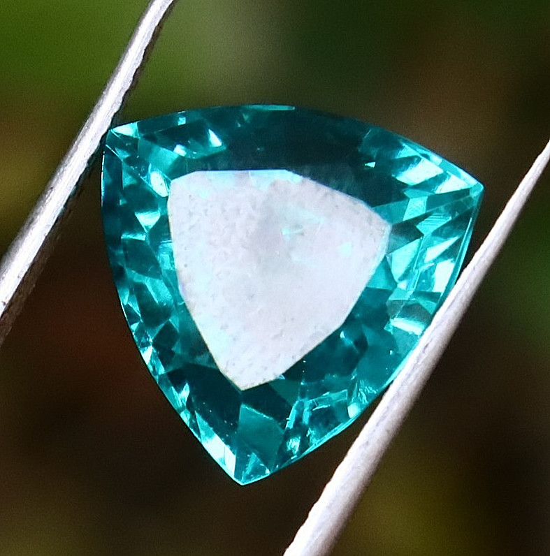 10 Ct Trillion Cut D-Green Sapphire certified Loose Gemstone With Free Gift