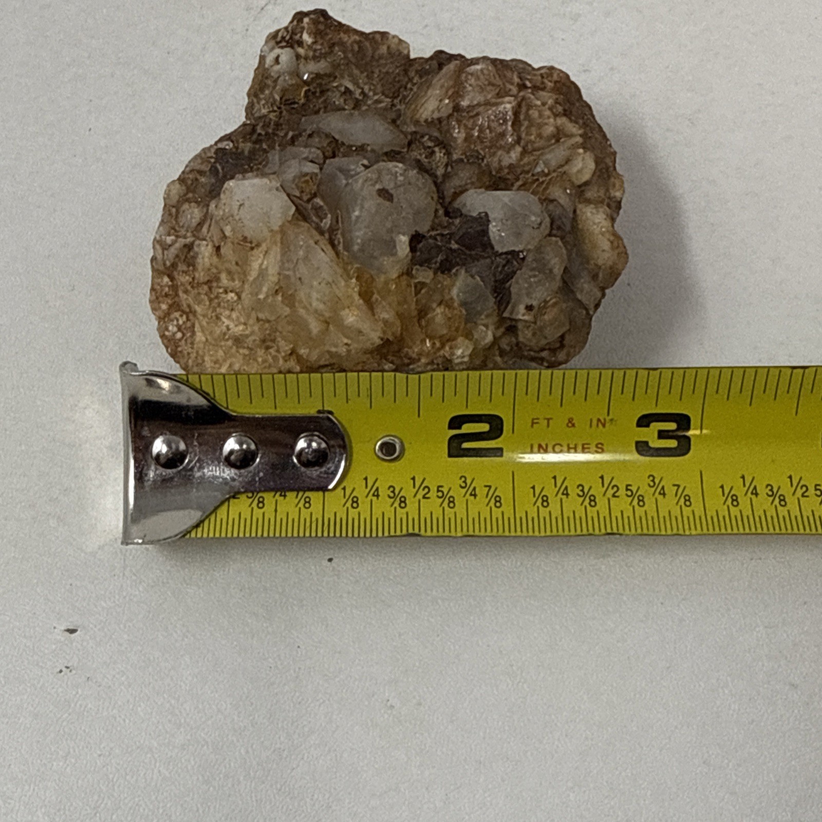 Natural Smoky Quartz Crystal Cluster on Matrix Mineral Specimen 164g 2.5”
