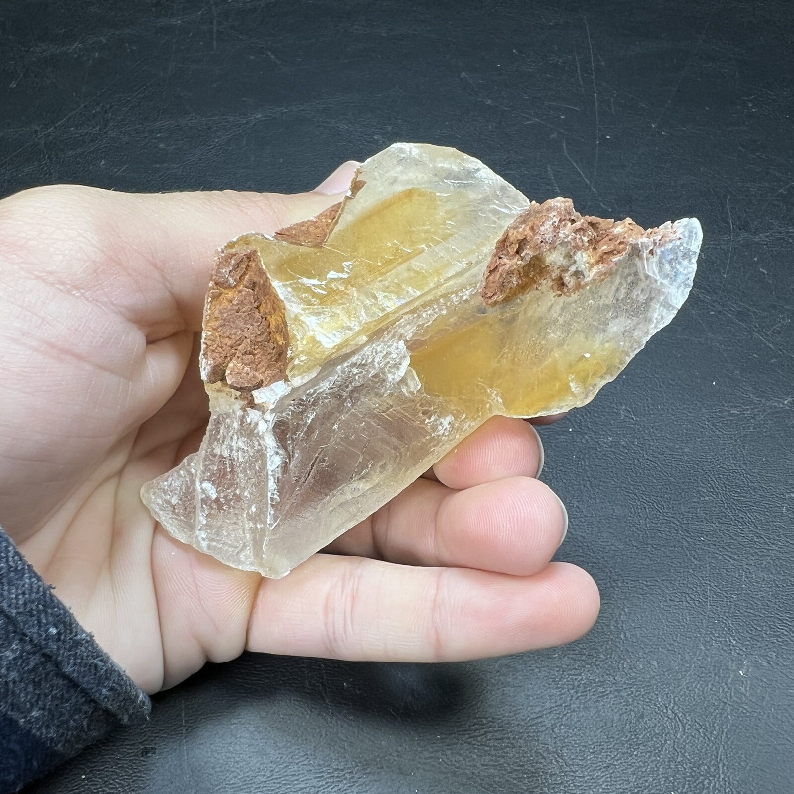 Golden Phantom Selenite cluster aka: Gypsum | Utah