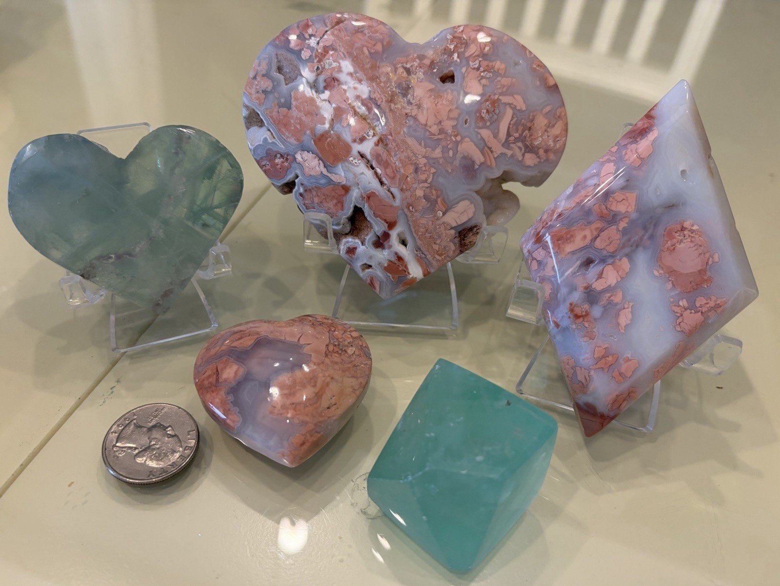 Mixed Lot Of Crystals Minerals