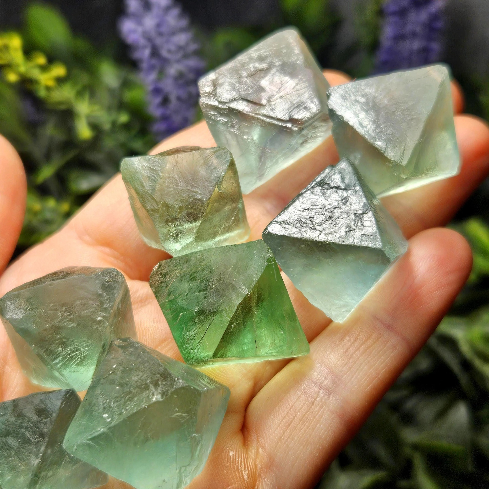 Green Fluorite Octahedron (.75-1″)