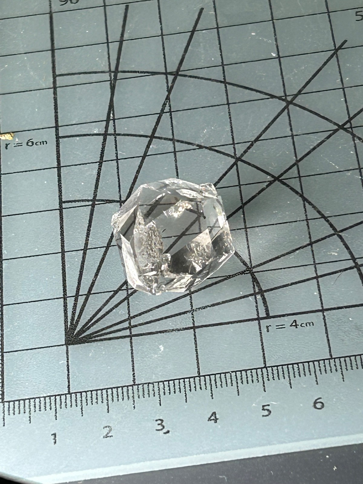 Herkimer Diamond Crystal * Trapped Air Pocket* Super Clear