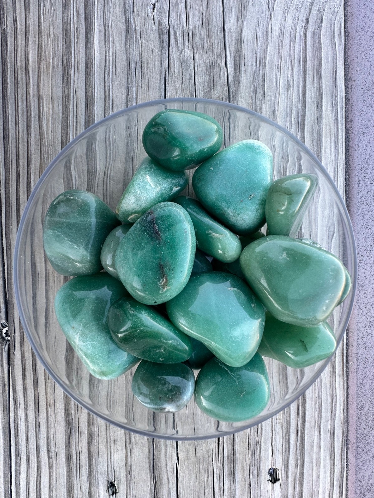 1/2 lb Green Aventurine Tumbled Stones – Bulk Polished Green Crystals Lot (8 oz)