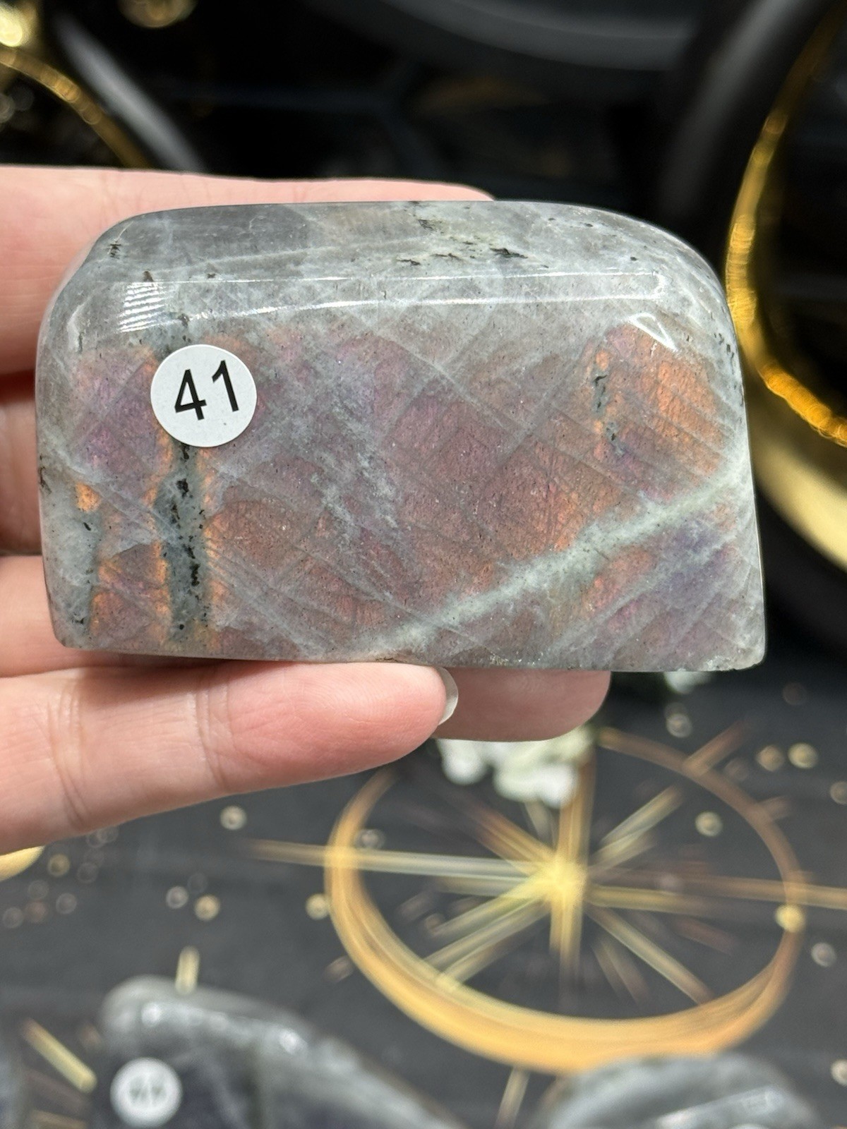 Natural Labradorite Sunset & Purple flash Free Forms Free shipping