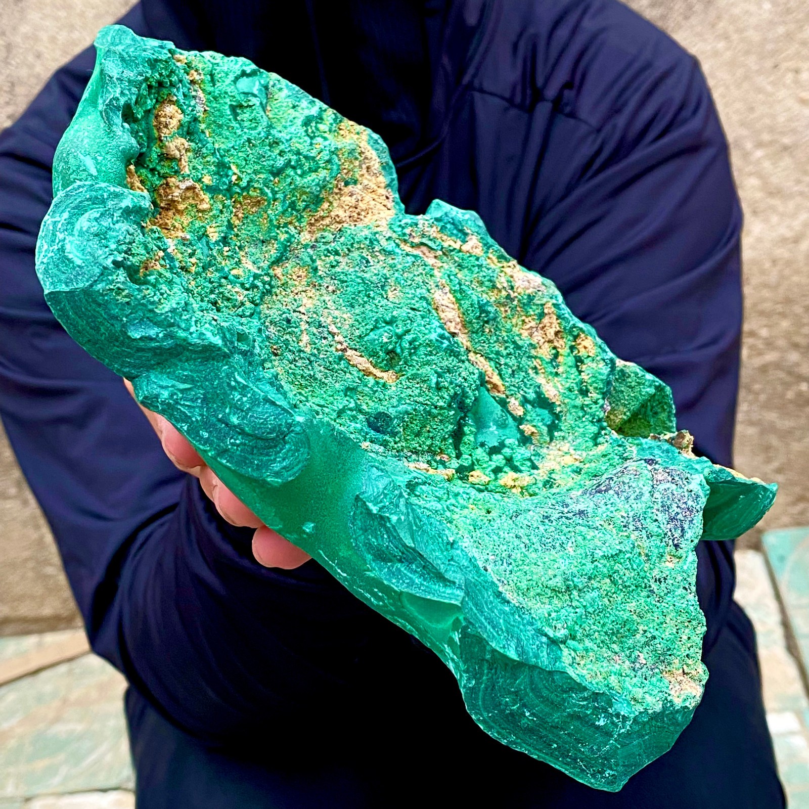 3.2LB Natural tortoise Malachite transparent cluster coarse mineral sample