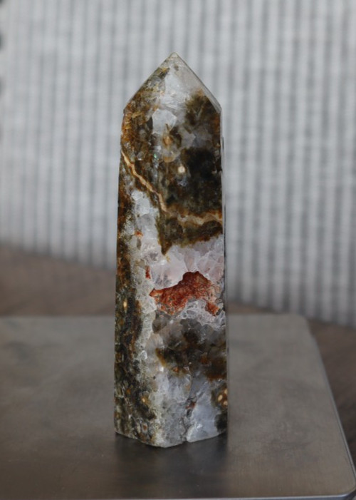 BUBBLE OCEAN JASPER POINT 3.32 INCHES TALL/ 102.3 GRAMS
