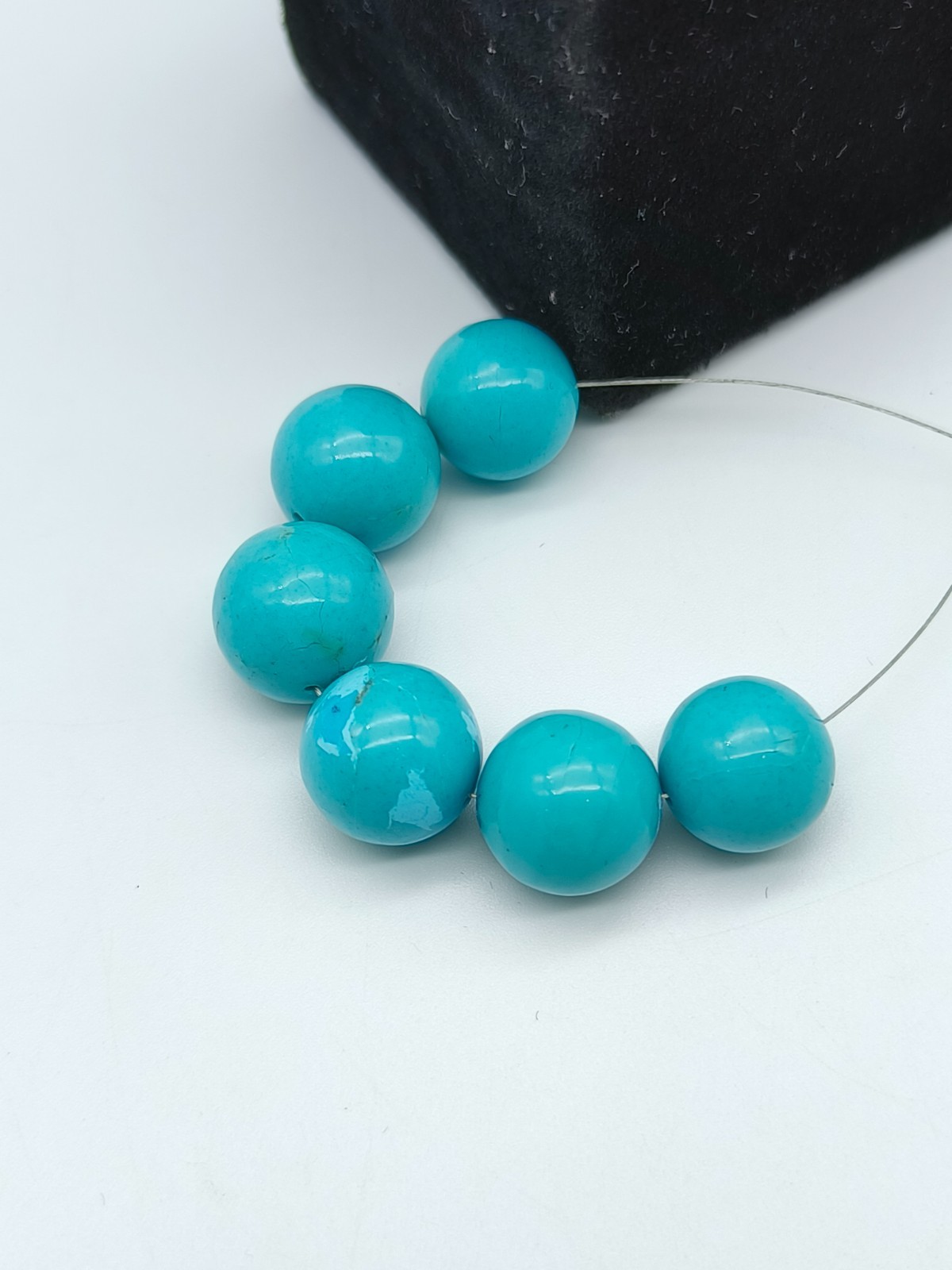 A1 Quality Turquoise Round Shape Beads Natural Beads For MAKING Jewelry
