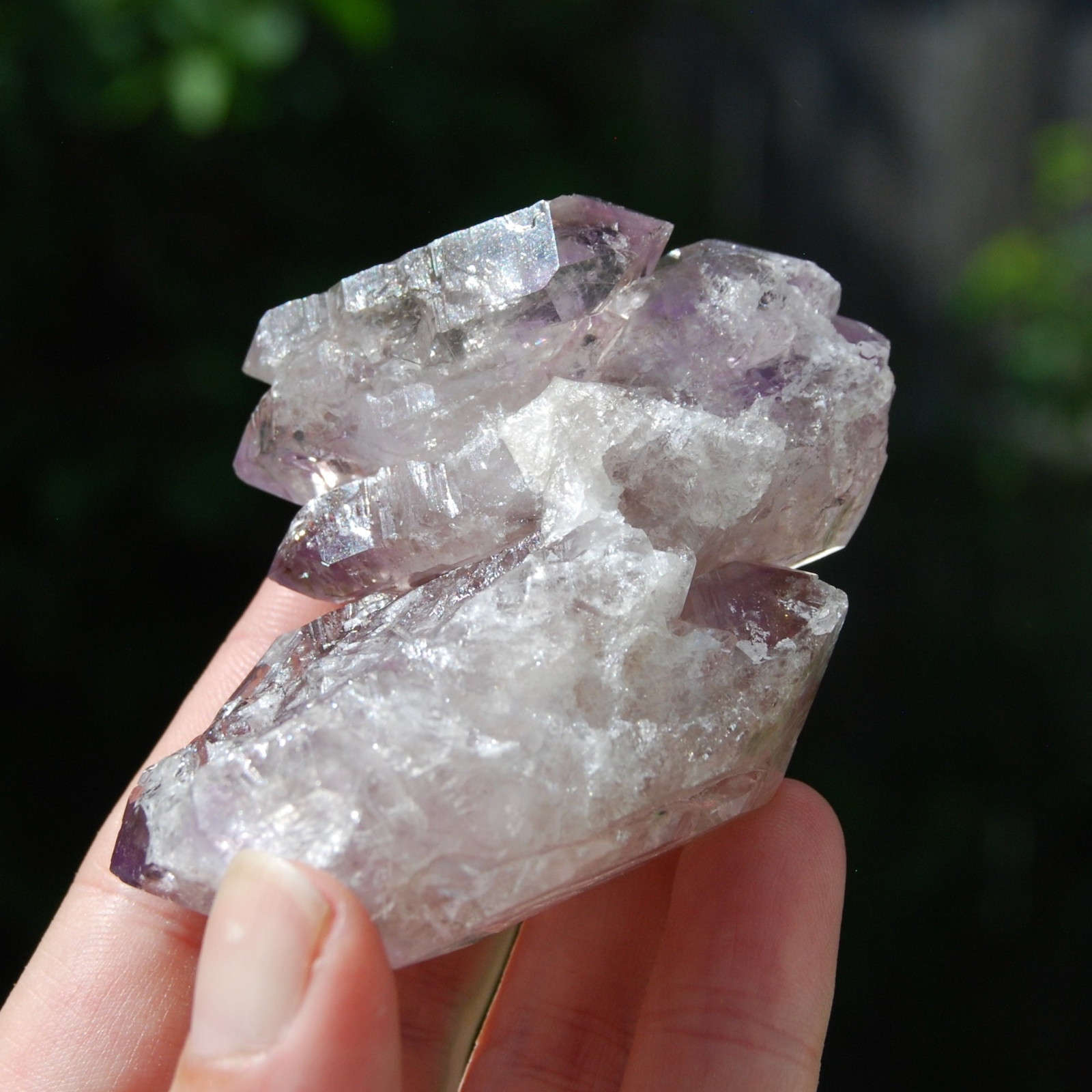 3in 152g DT ET Elestial Window Amethyst Quartz Crystal Cathedral, Mali wa8