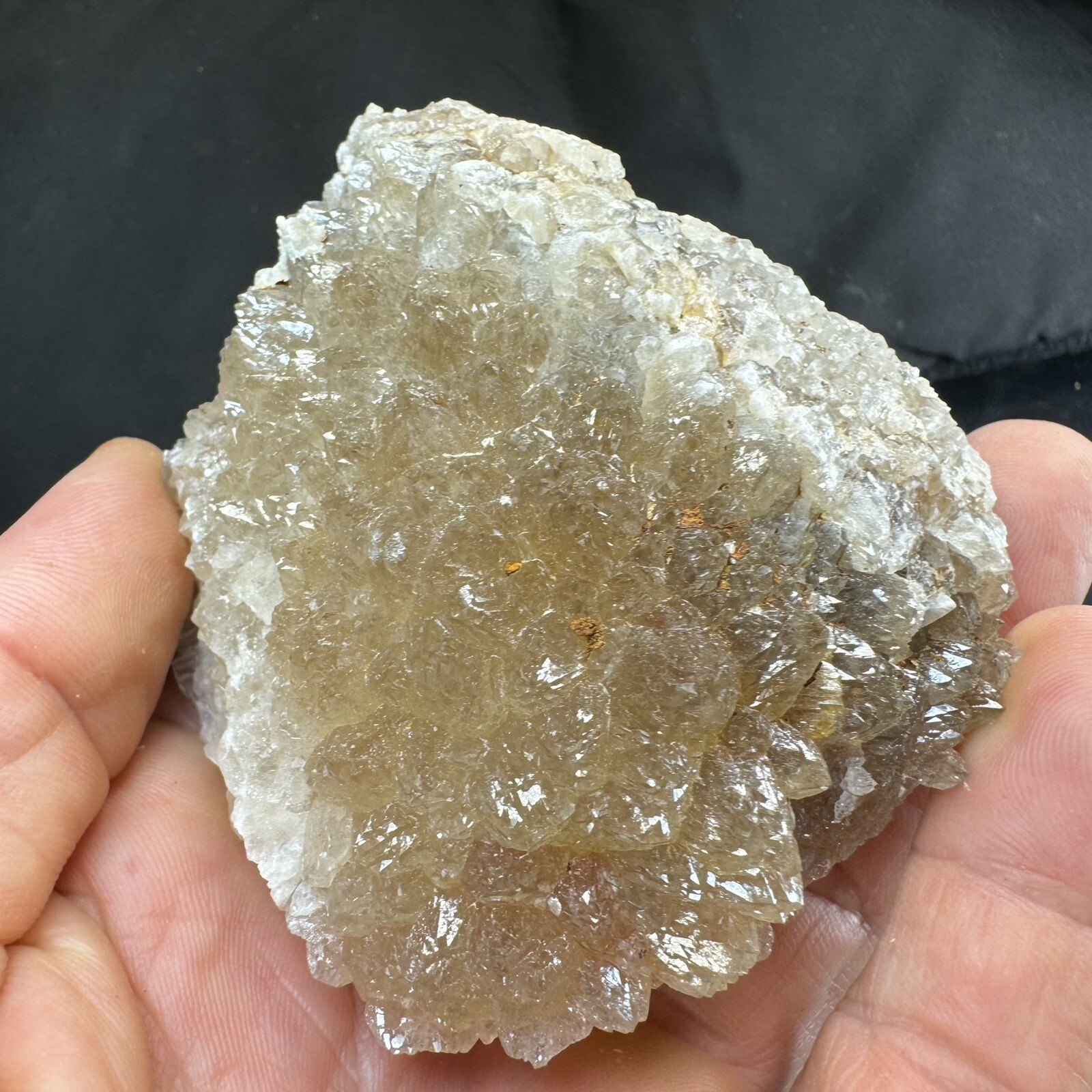 Lot of 5 Quartz Crystal Druse Clusters on Lace Agate | Missouri