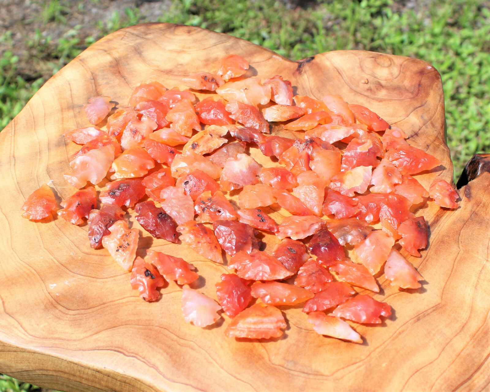 Carnelian Arrowheads: Choose How Many (‘A’ Grade Carnelian, Stone Arrowheads)