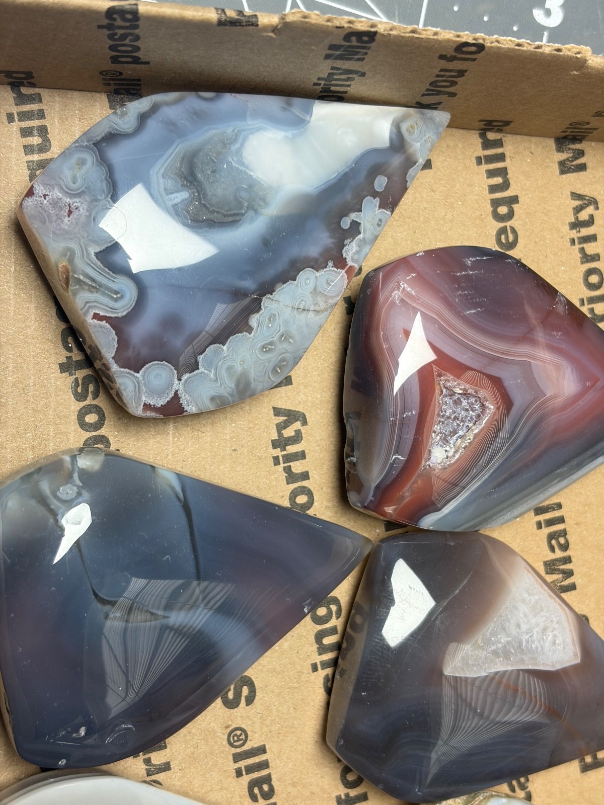 Mozambique Swazi Agate Free Forms Banding Lot