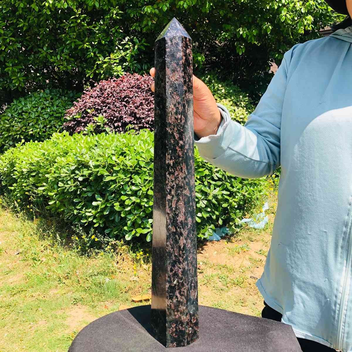 8.44LB Natural Firework Obelisk Tower Reiki Healing Crystal Point Wand