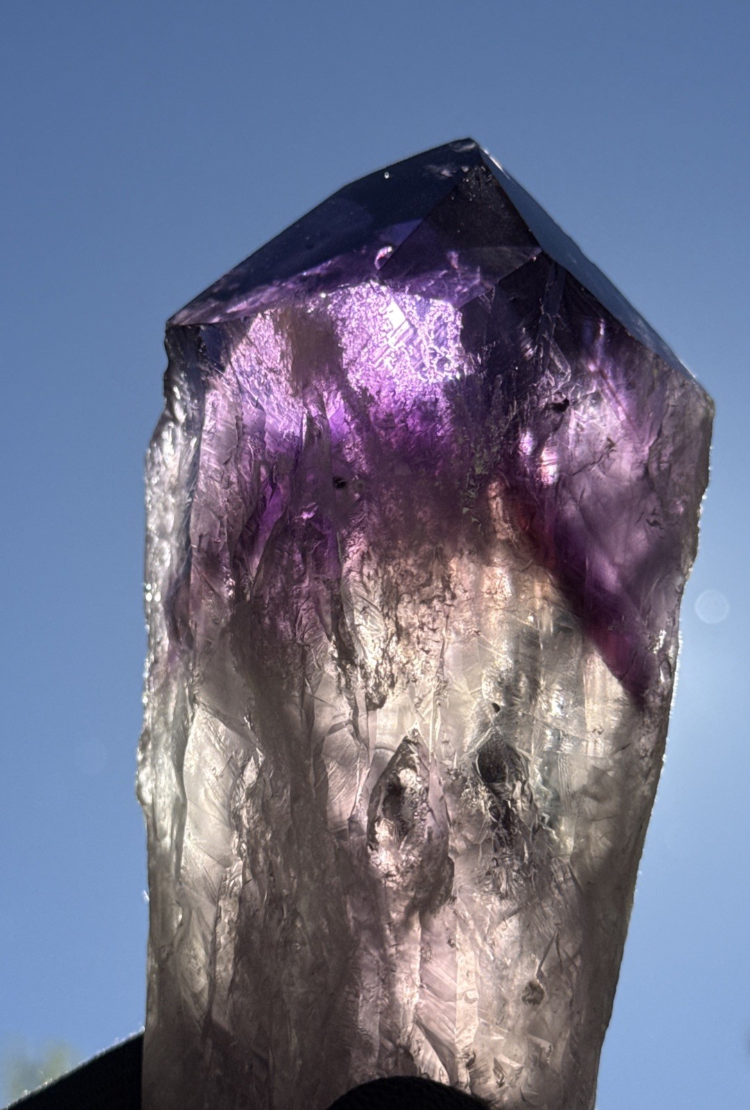 1.2 LB A+Natural Phantom Brazilian Large Point Amethyst Root Specimen,Minerals!