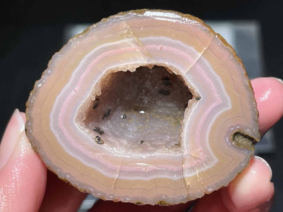 1Pair China Agate Hebei xuanhua natural Crystal Geodes collectible 138g D111