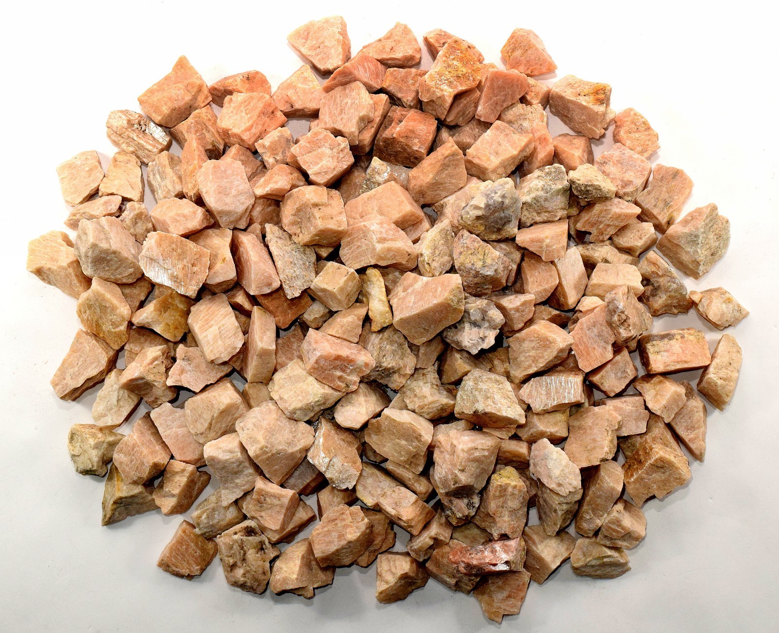 Natural Peach Moonstone Rough Crystal Mineral Feldspar Stones India 1/2 1 2 5 LB
