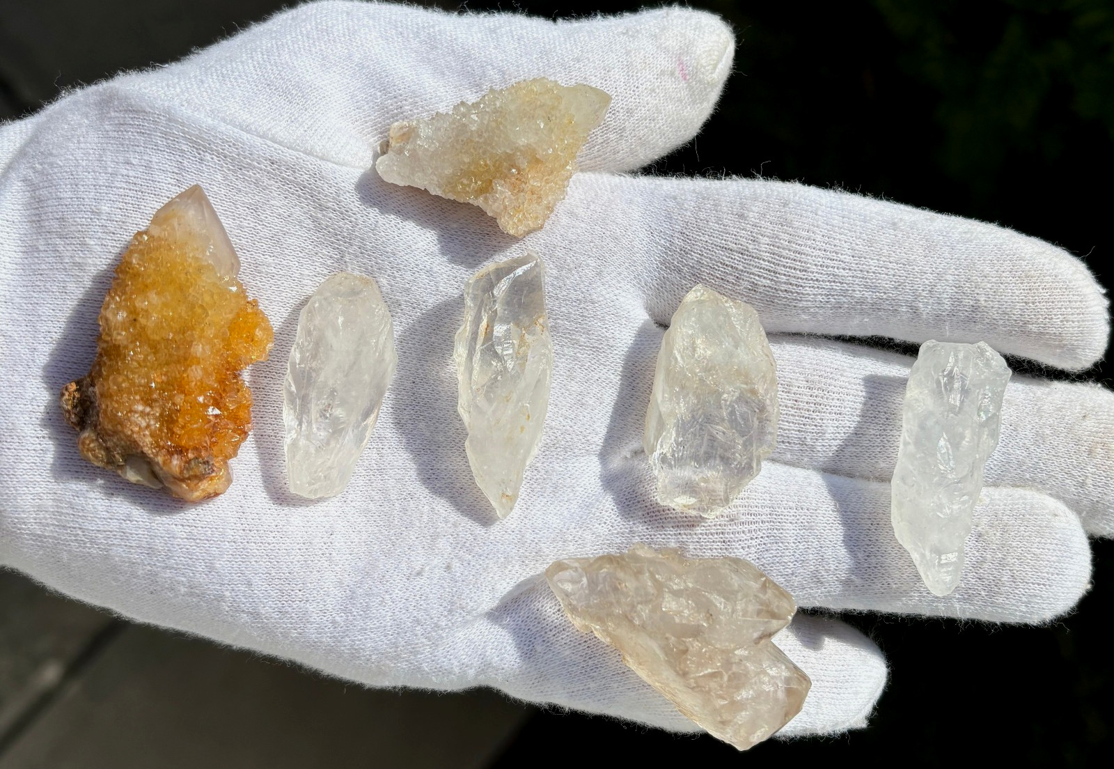 USA SALE 66g LOT AZEZTULITE/SPIRIT QUARTZ/GOLDEN HEALER SPIRIT/ELESTIAL/FAIRY