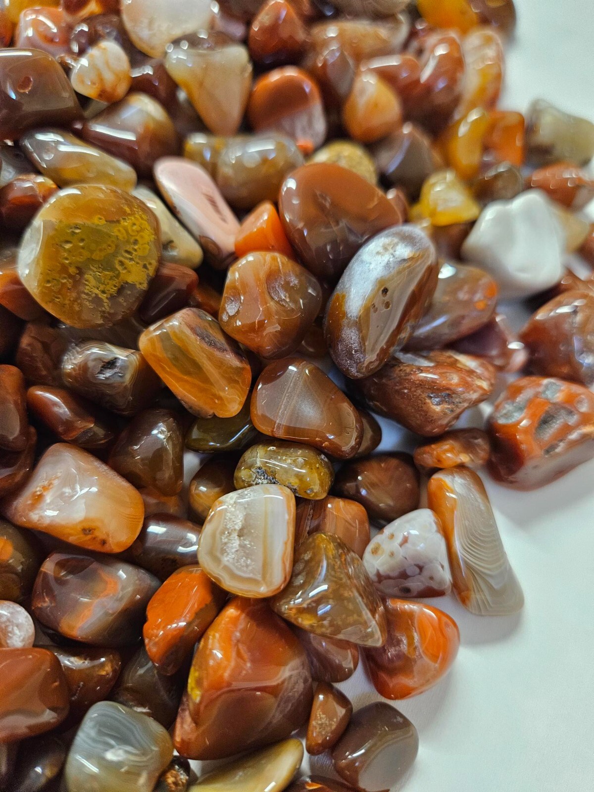 Craft stones 4oz bags Lake Superior Agates Tumbled-Polished