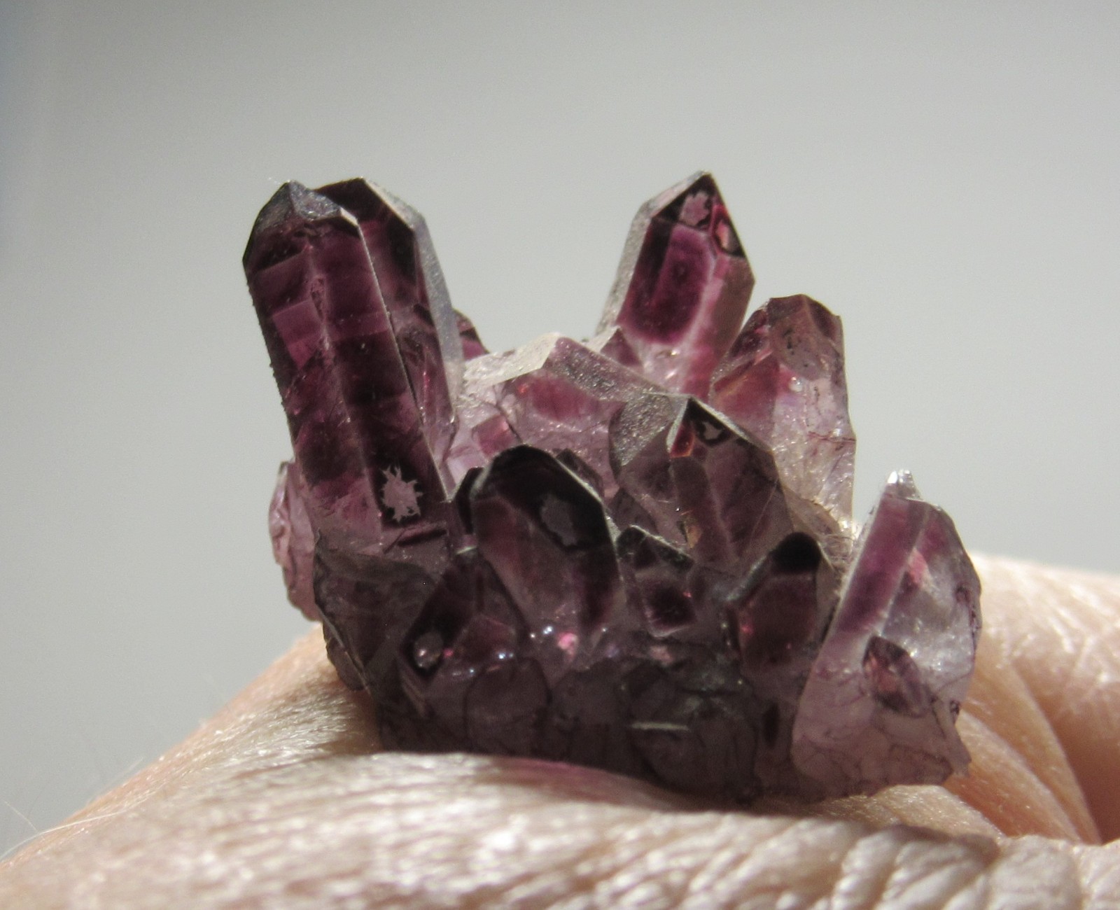 Rare Raspberry Aura Quartz 1 1/8 Inch Cluster Collectible RAQCC-7