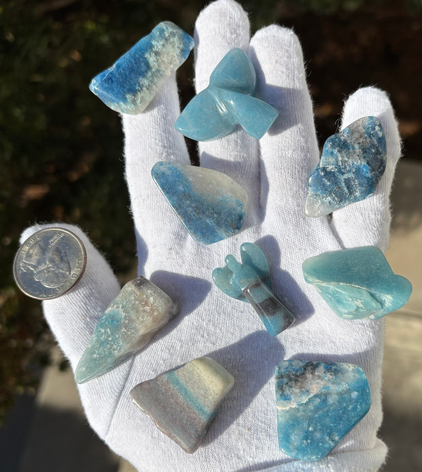 USA SALE 67g LOT SMALL TROLLEITE CARVED ANGEL/WHALE MERMAID TAIL/CHUNK PIECES
