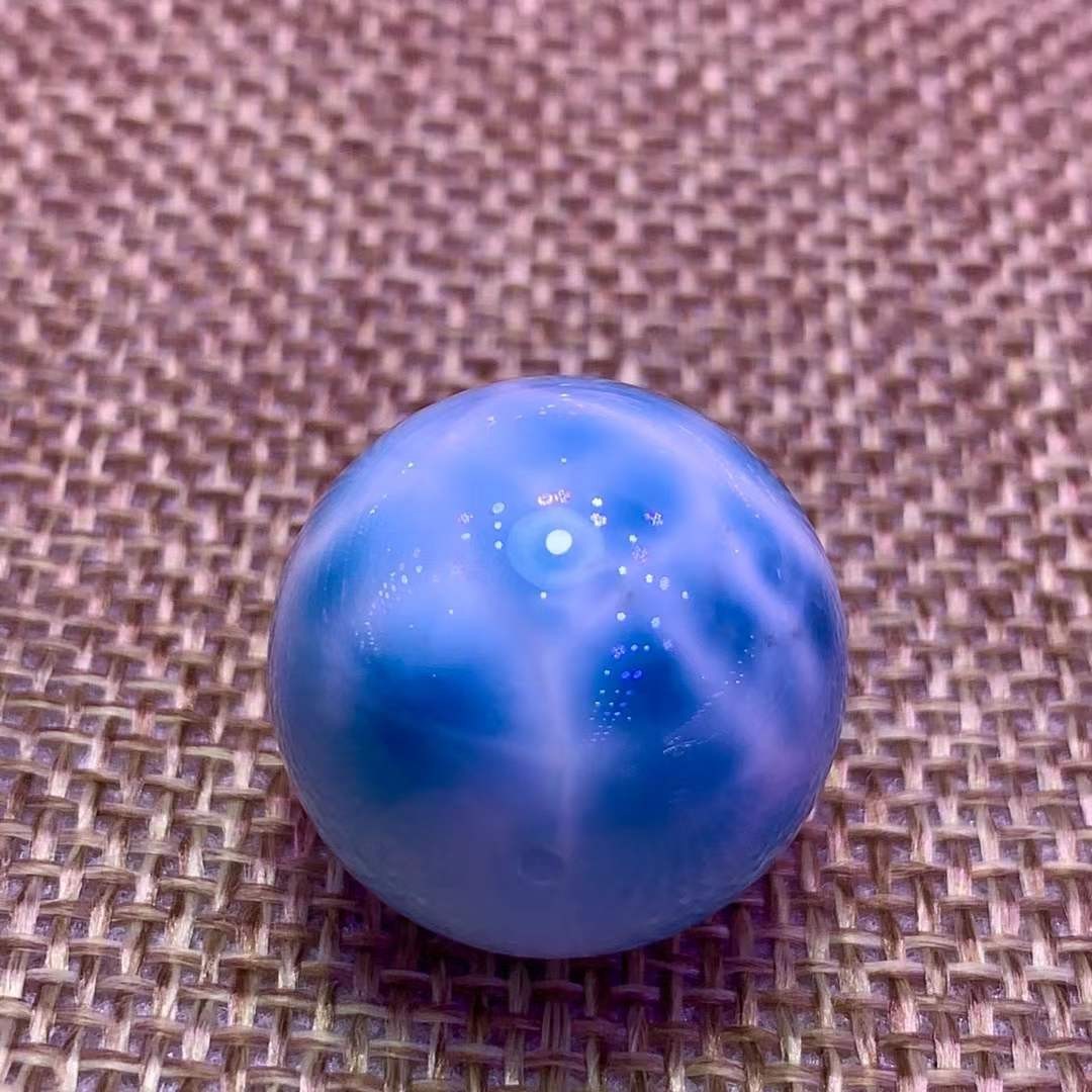 20mm Natural Larimar Gemstone sphere quartz polished ball porose Reiki energy