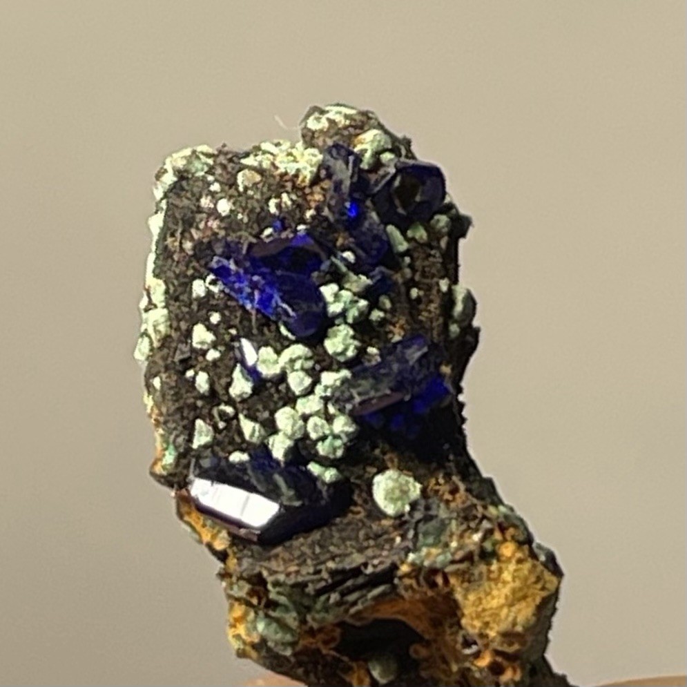 Arurite & Malachite Crystals W/ Copper Bisbee ARIZONA USA