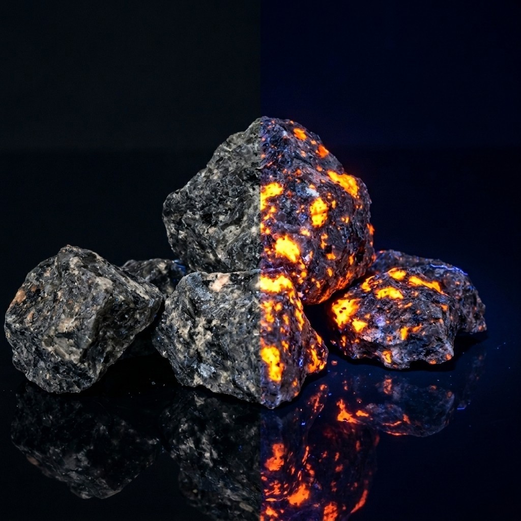 Natural Raw Yooperlite UV Reactive Glowing Fire Stone Mineral Specimen 25-30g